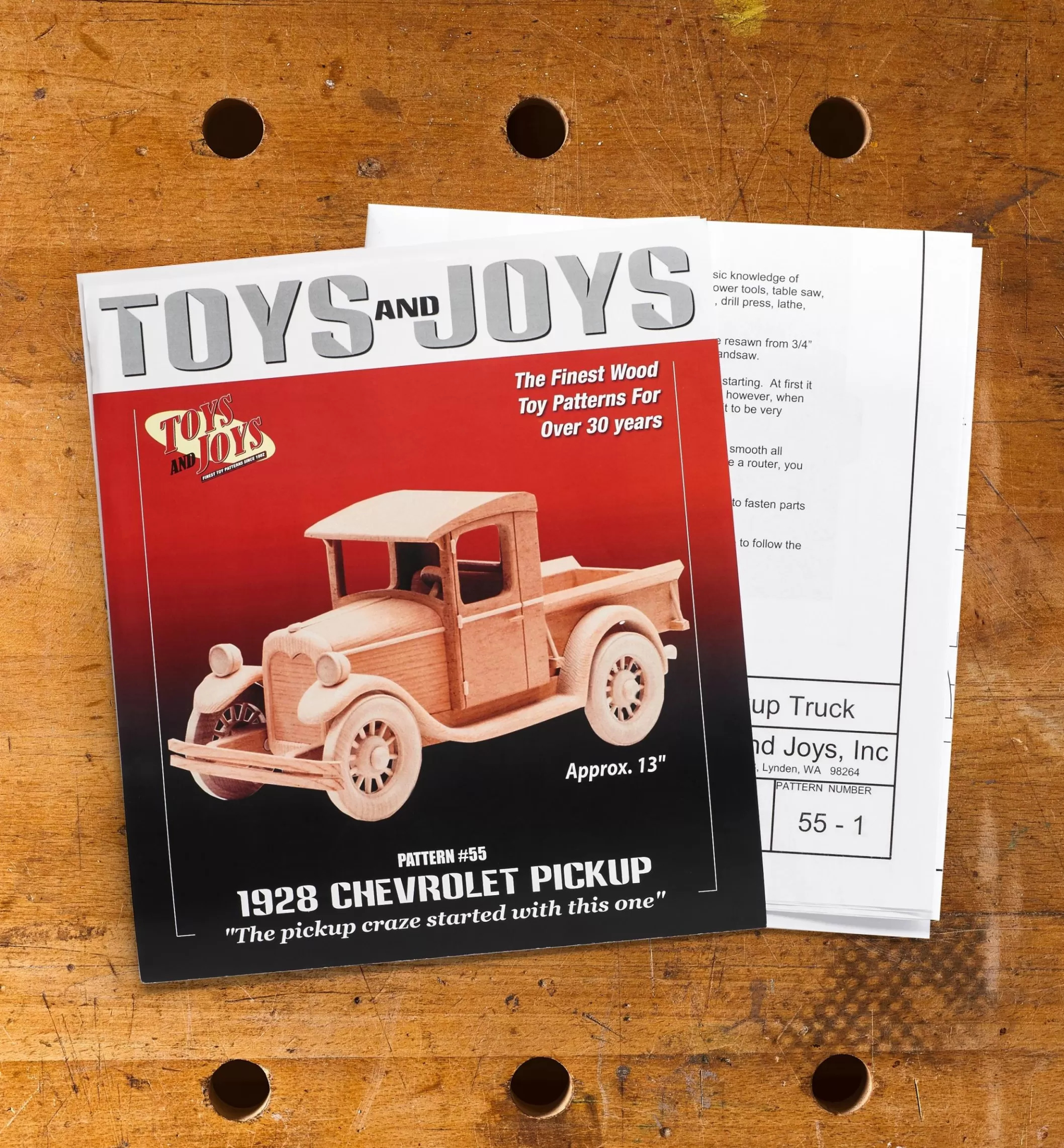 Hot Lee Valley 1928 Chevrolet Pickup Truck Toy Plan