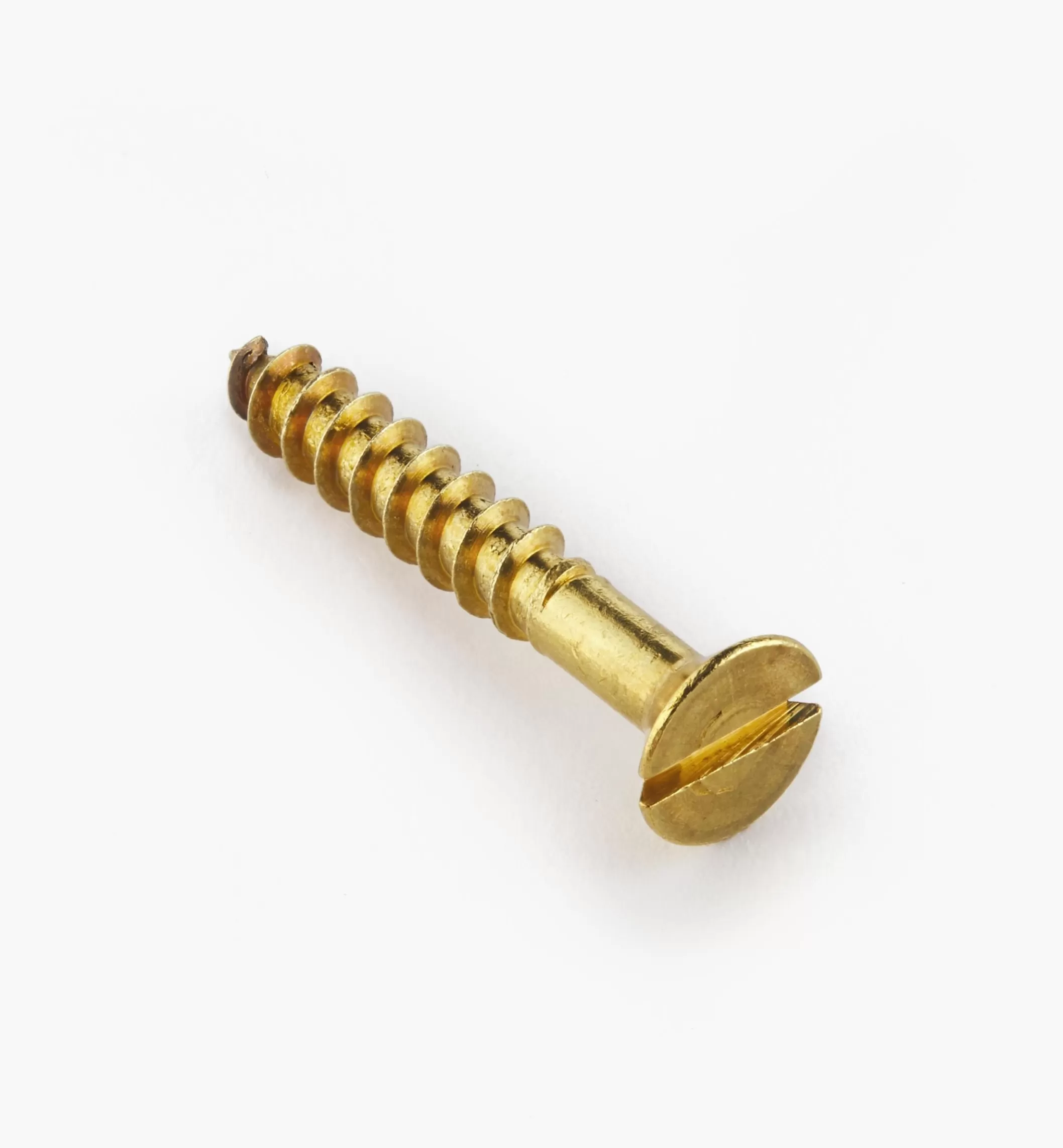 Shop Lee Valley 1 1/4" #10 Flat-Head Brass Screws