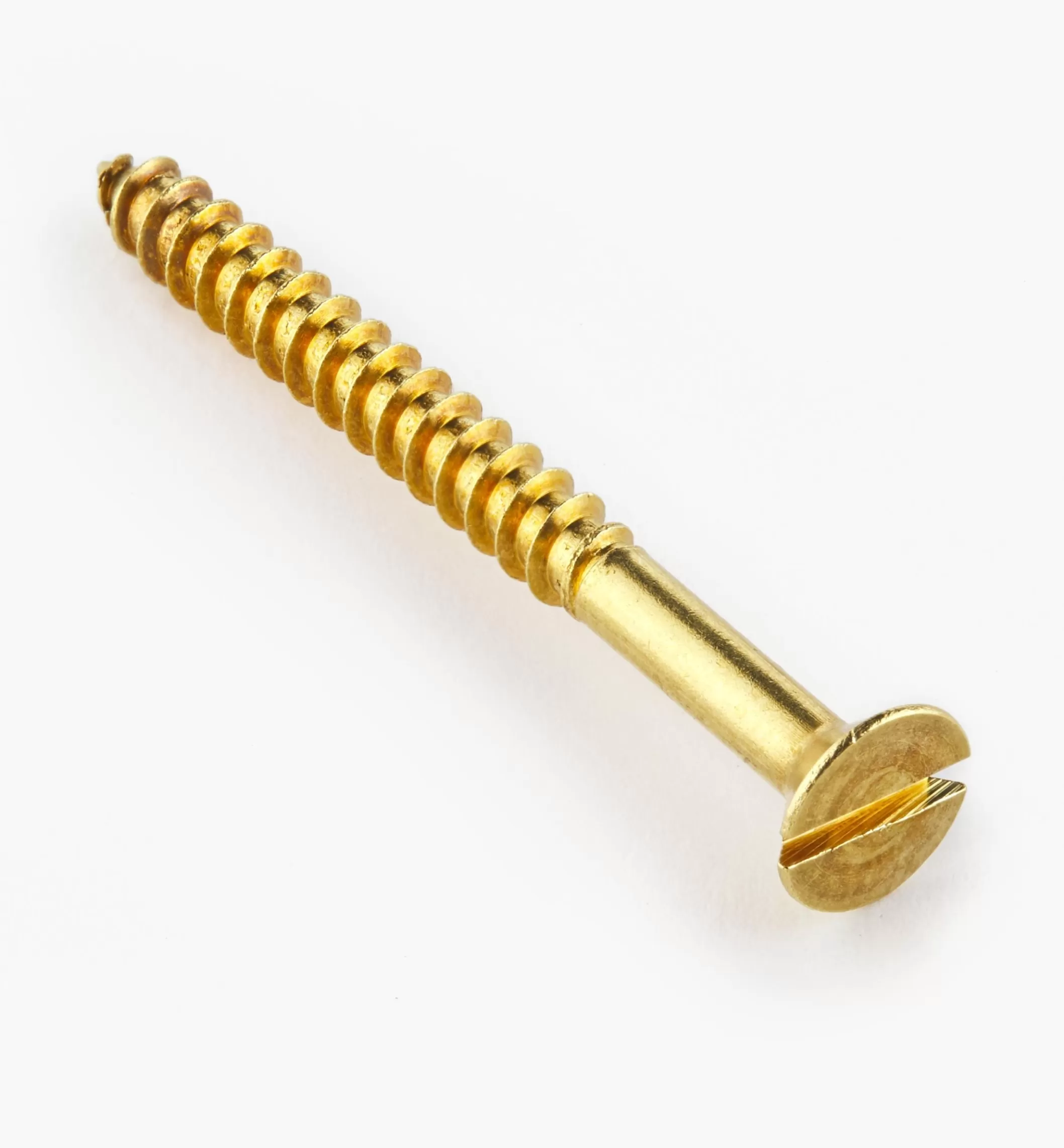 Shop Lee Valley 2" #10 Flat-Head Brass Screws