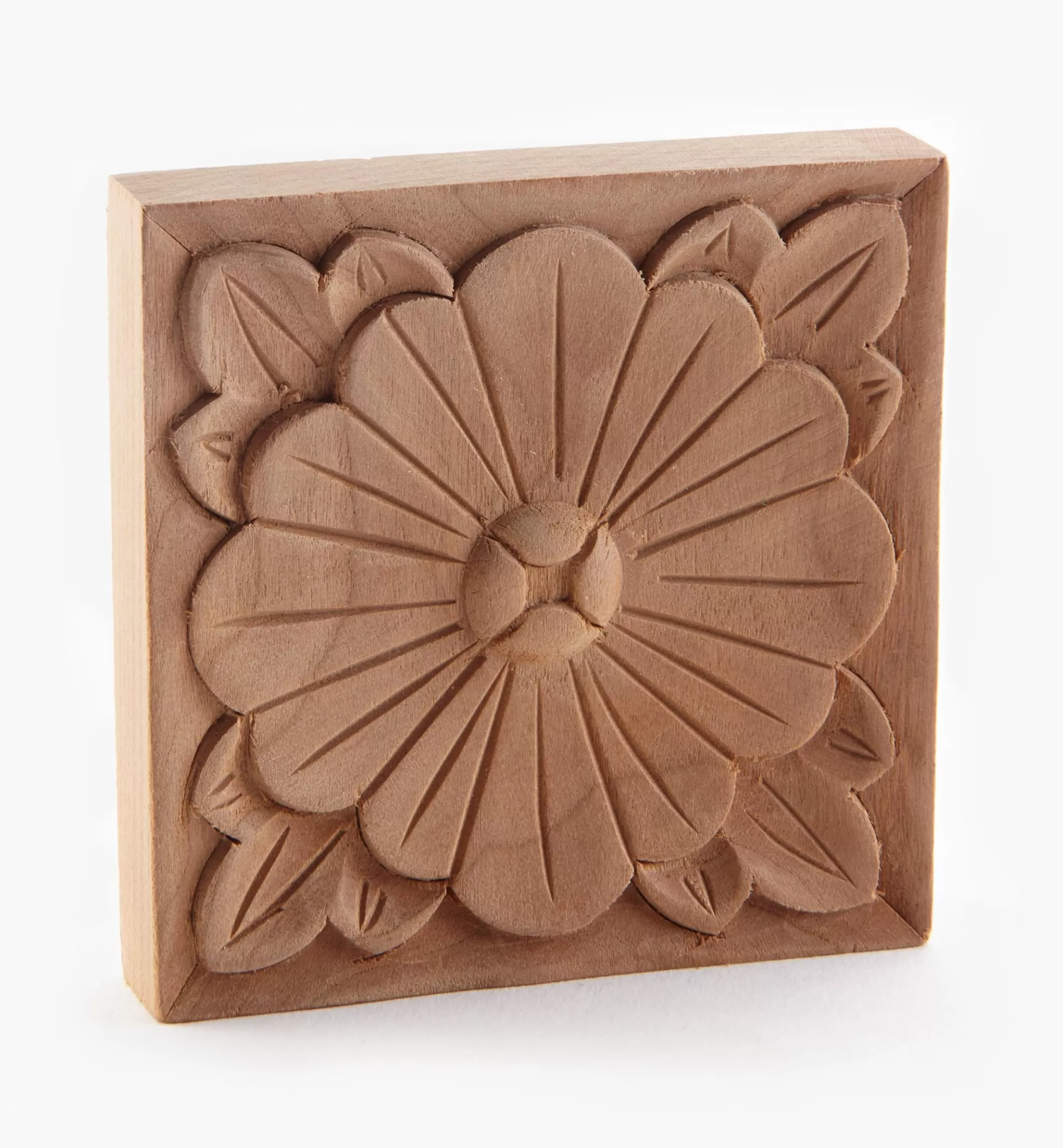 Clearance Lee Valley 2 3/4" Hand-Carved Square Appliqué
