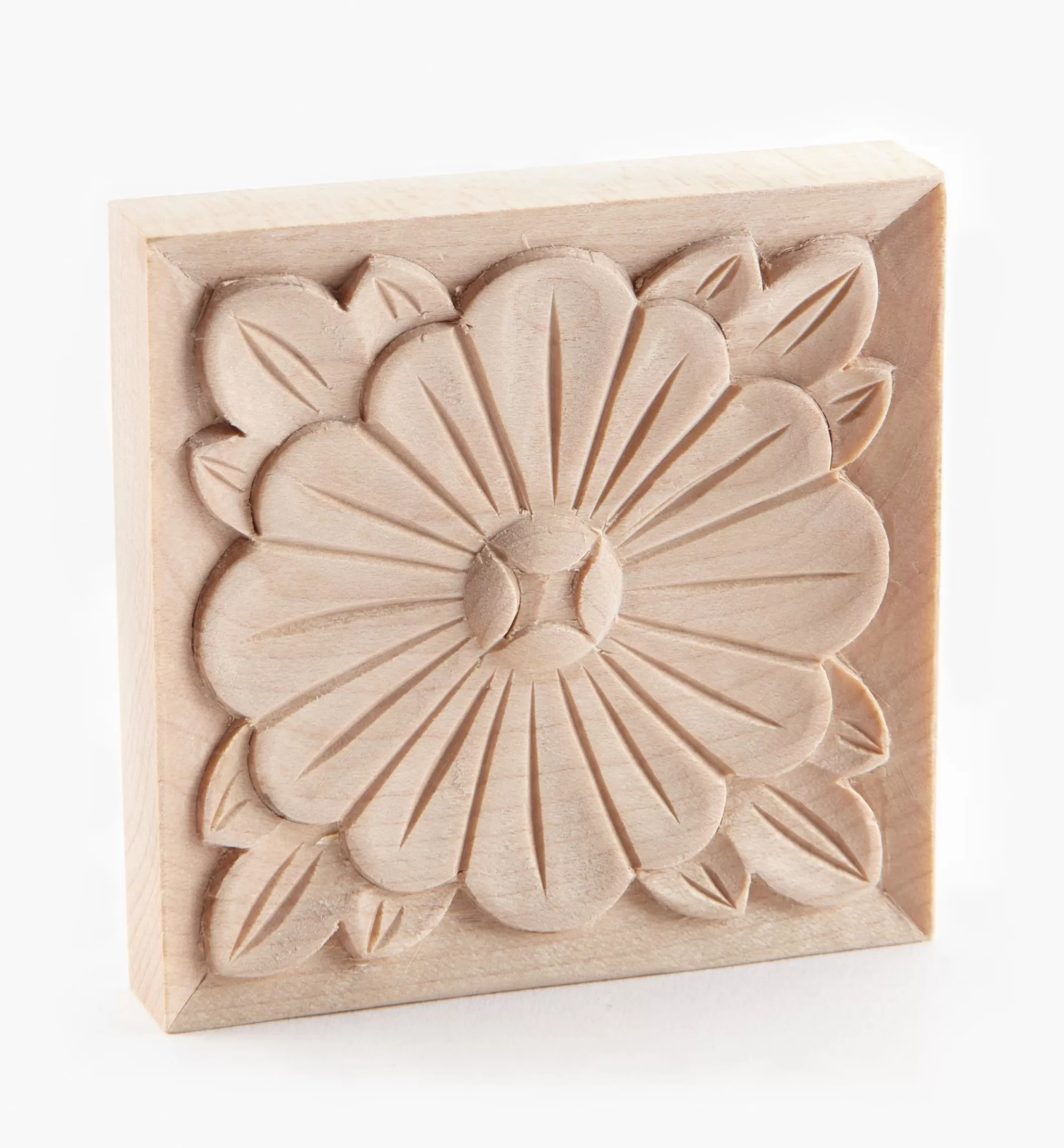 Clearance Lee Valley 2 3/4" Hand-Carved Square Appliqué