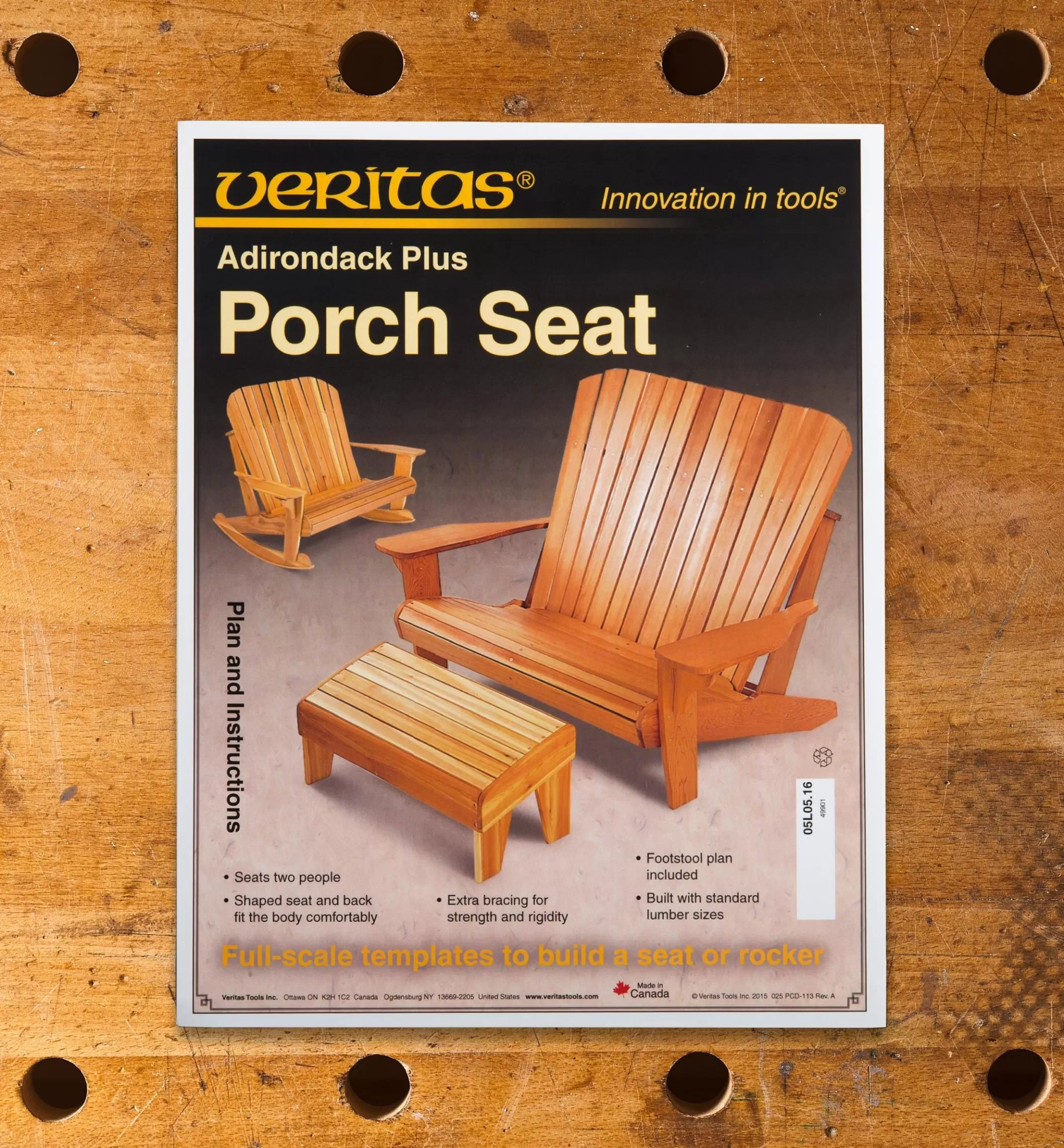 Hot Lee Valley Adirondack Plus Seat/Rocker Plan