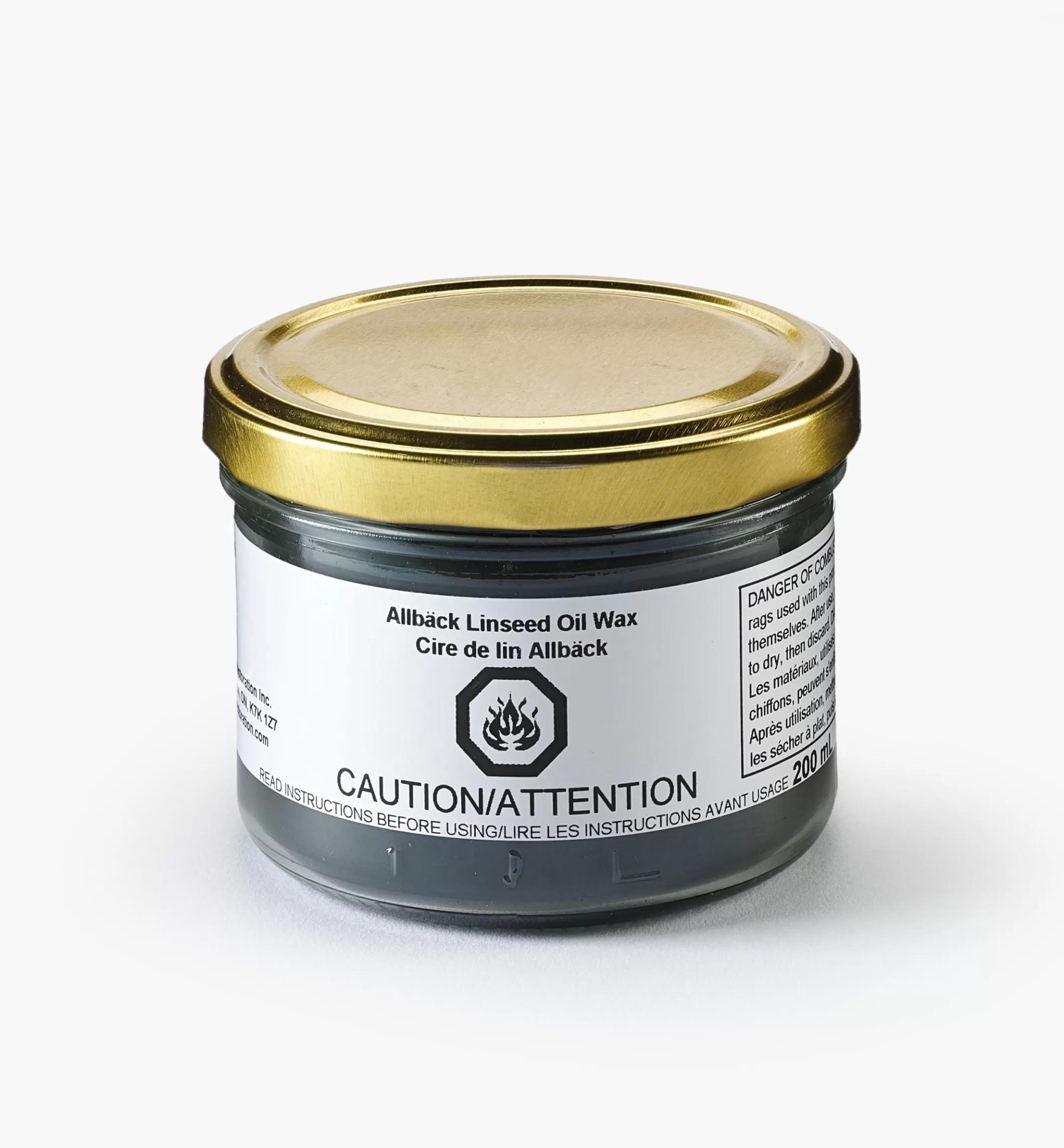 Online Lee Valley Allbäck Black Linseed Oil Wax