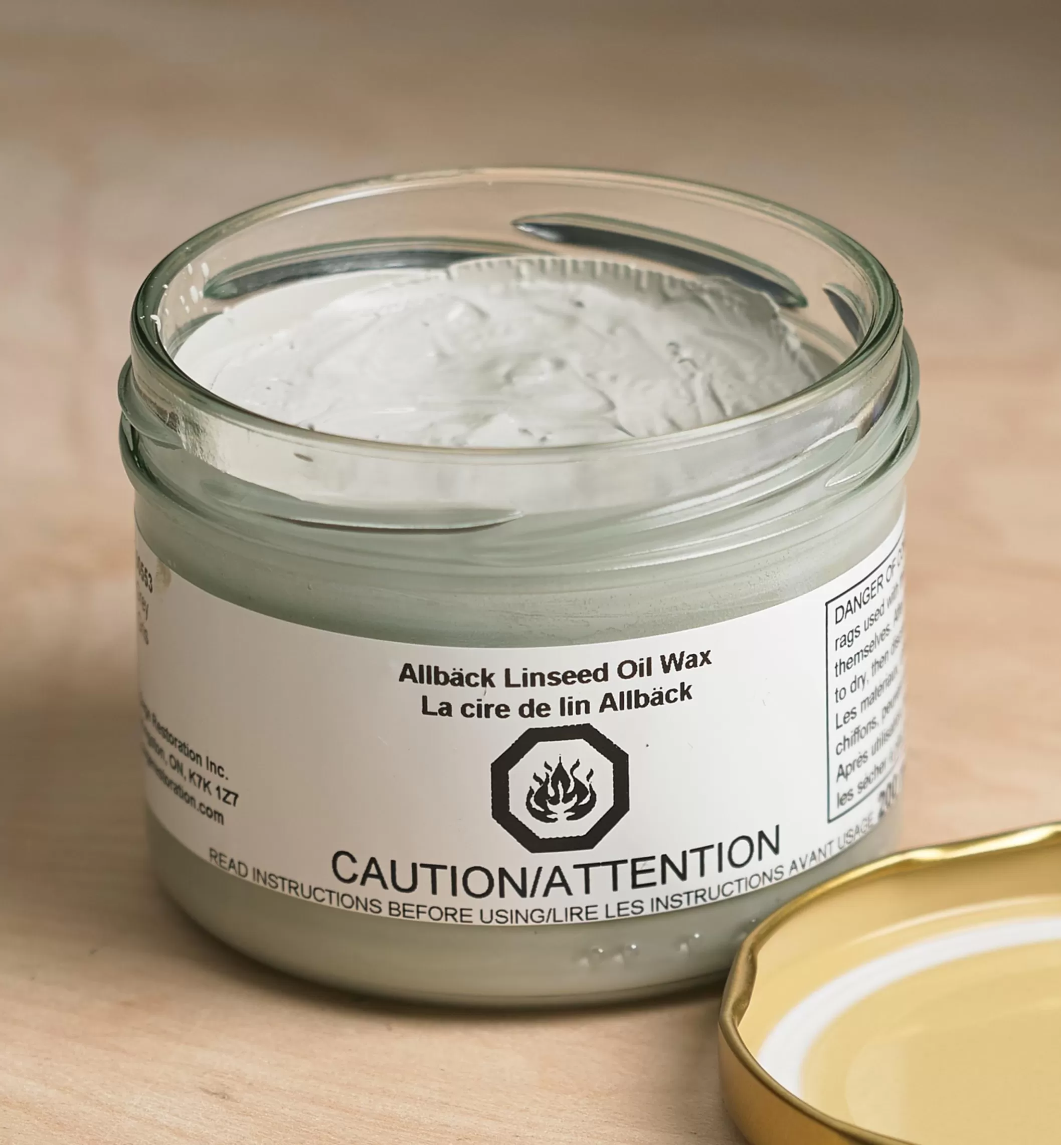 Cheap Lee Valley Allbäck Gray Linseed Oil Wax
