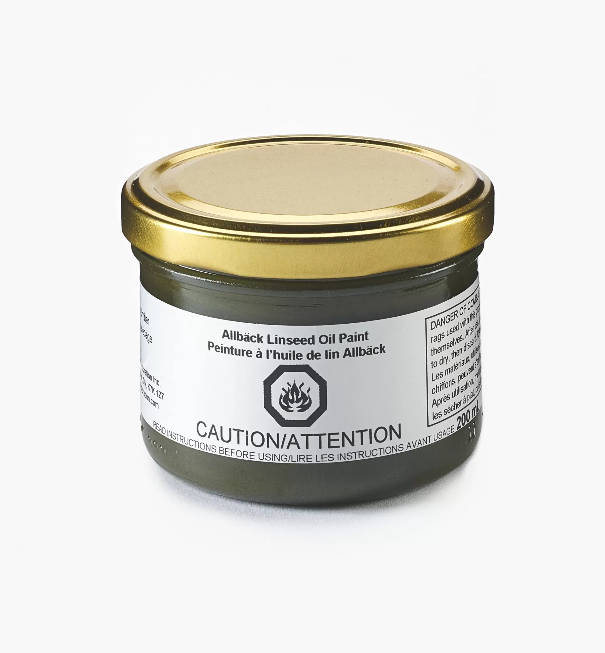 Discount Lee Valley Allbäck Green Umber Linseed Oil Paint