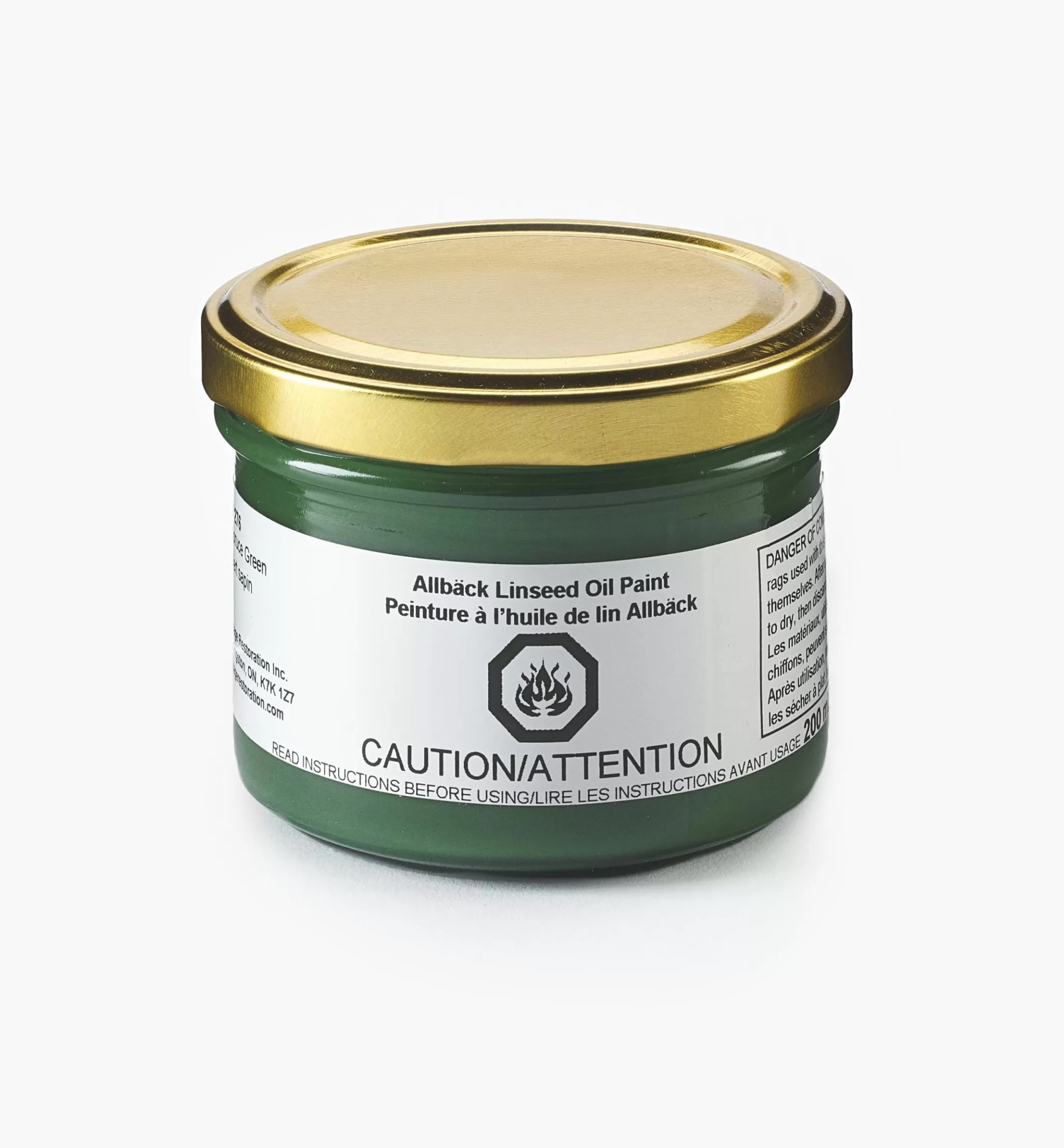 Shop Lee Valley Allbäck Spruce Green Linseed Oil Paint