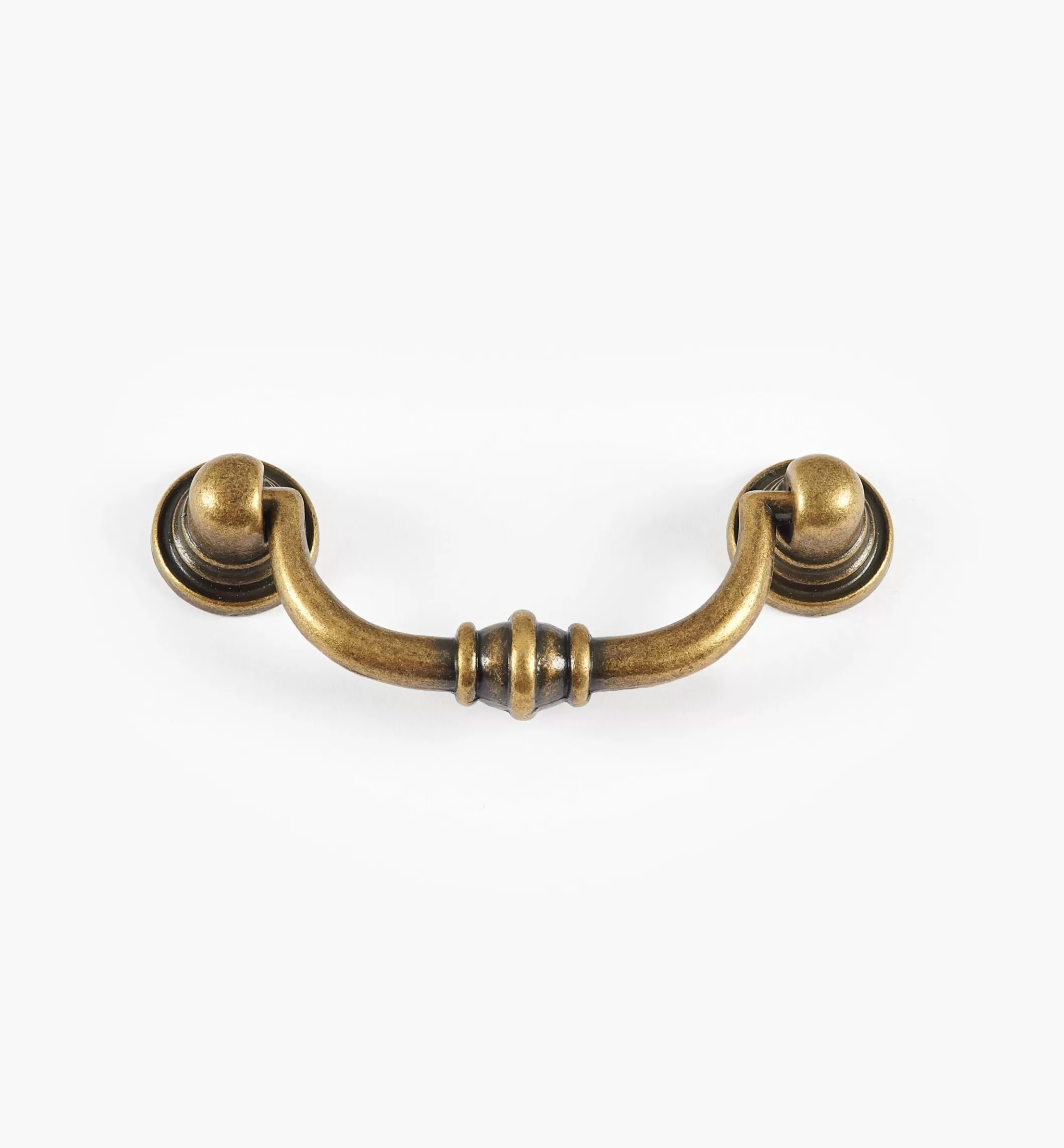 New Lee Valley Antique Brass Ring Rosette Pull