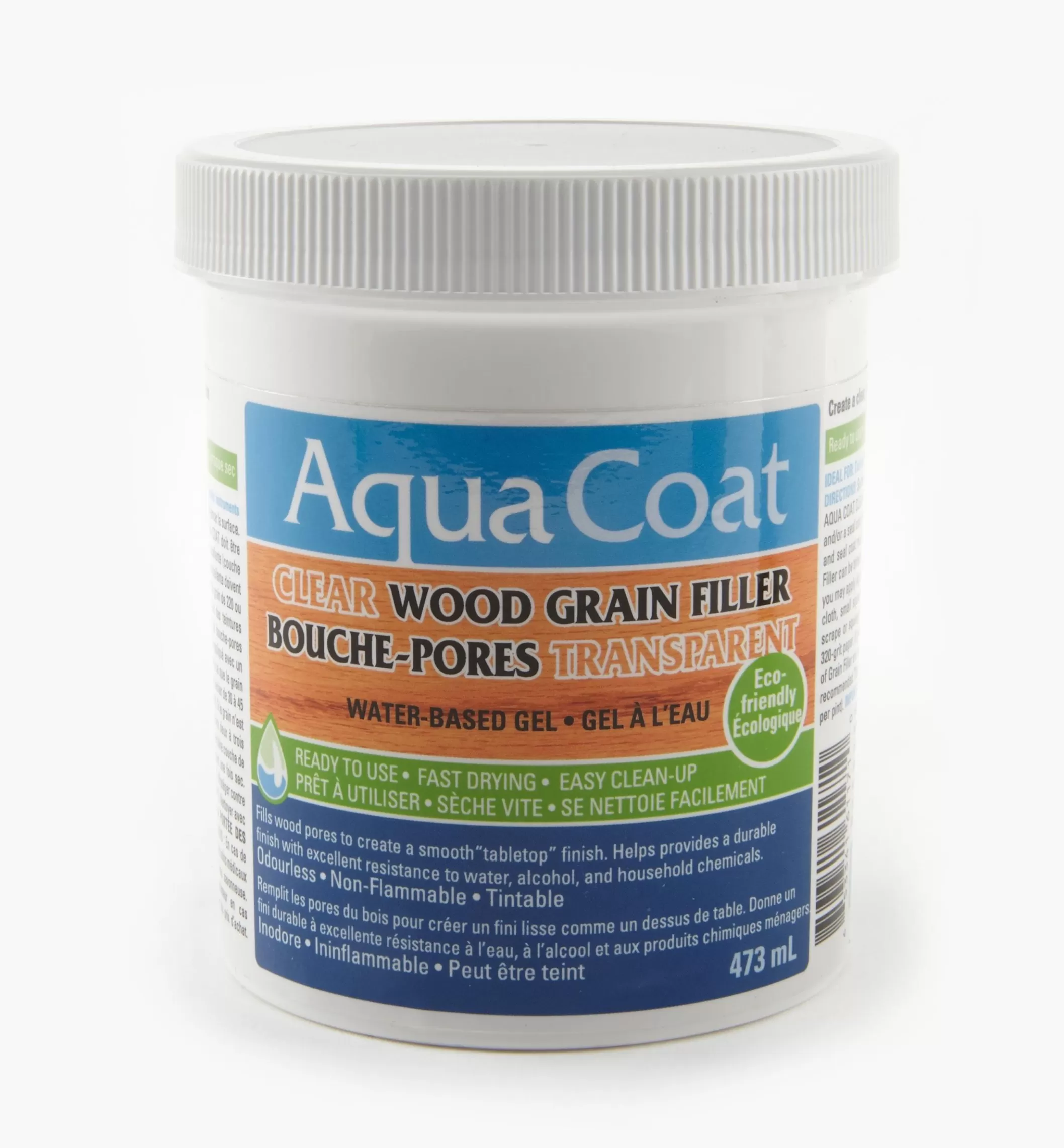New Lee Valley Aqua Coat Wood Grain Filler