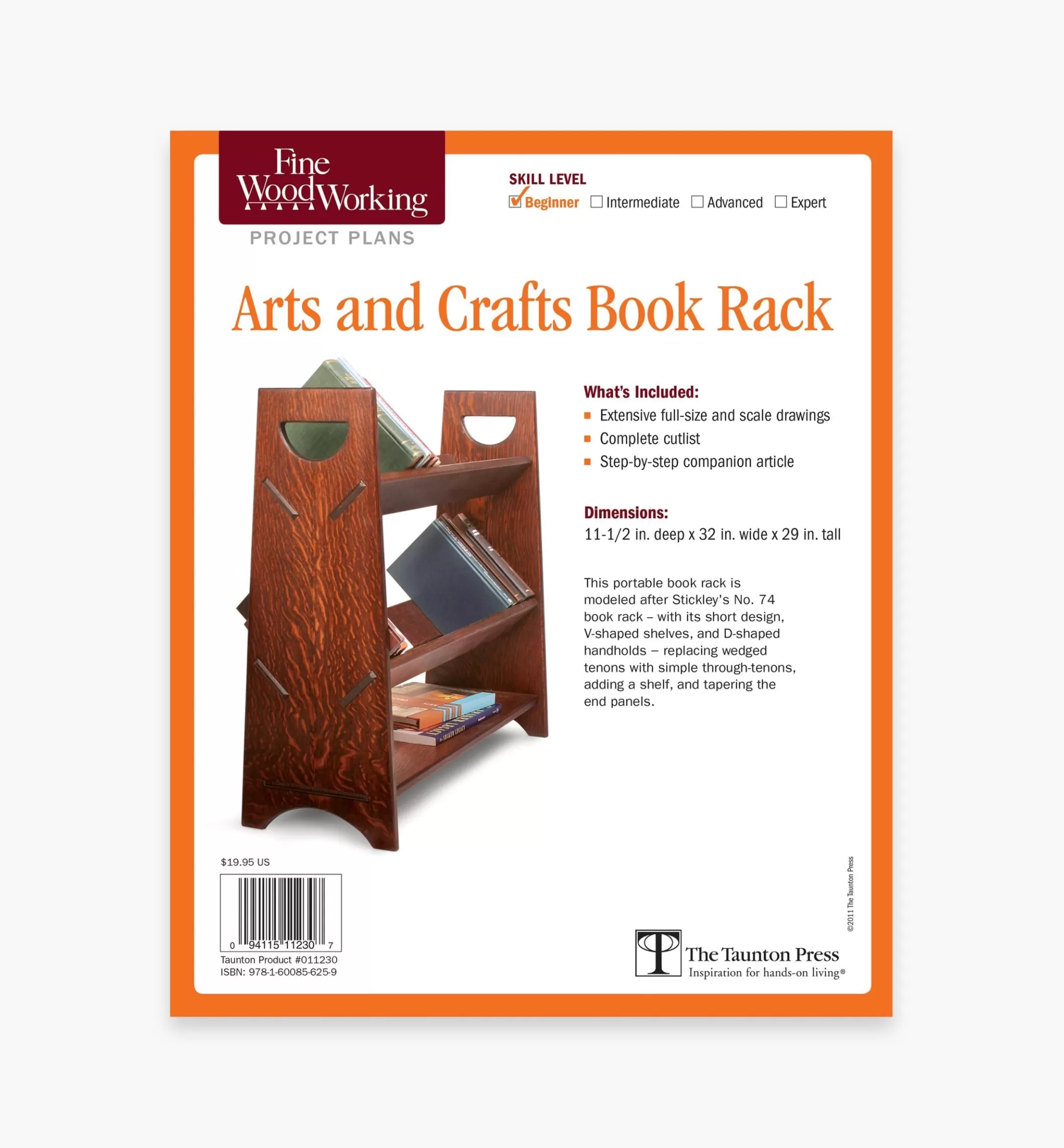 Store Lee Valley Arts And Crafts Book Rack Plan