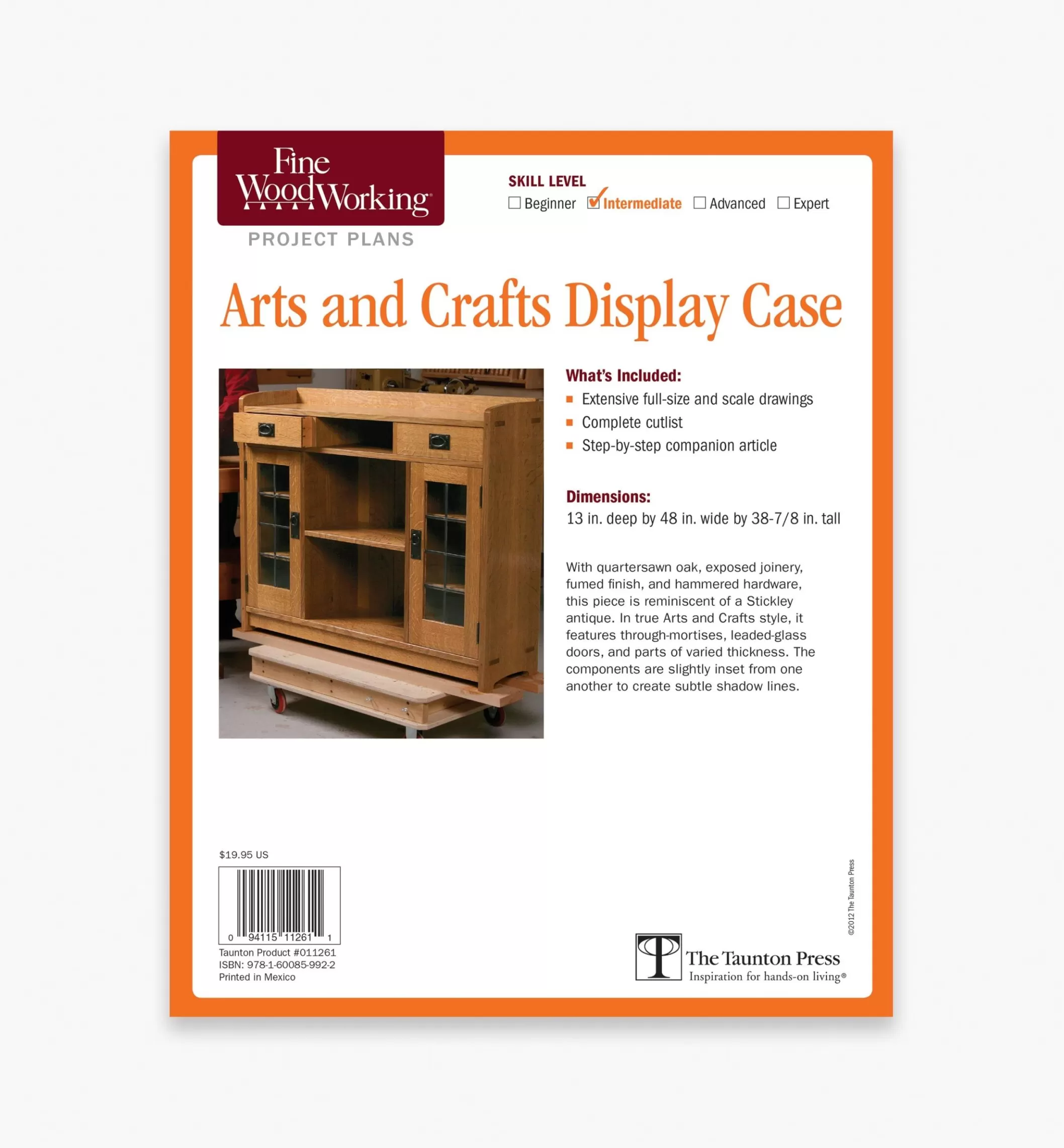 Online Lee Valley Arts And Crafts Display Case Plan