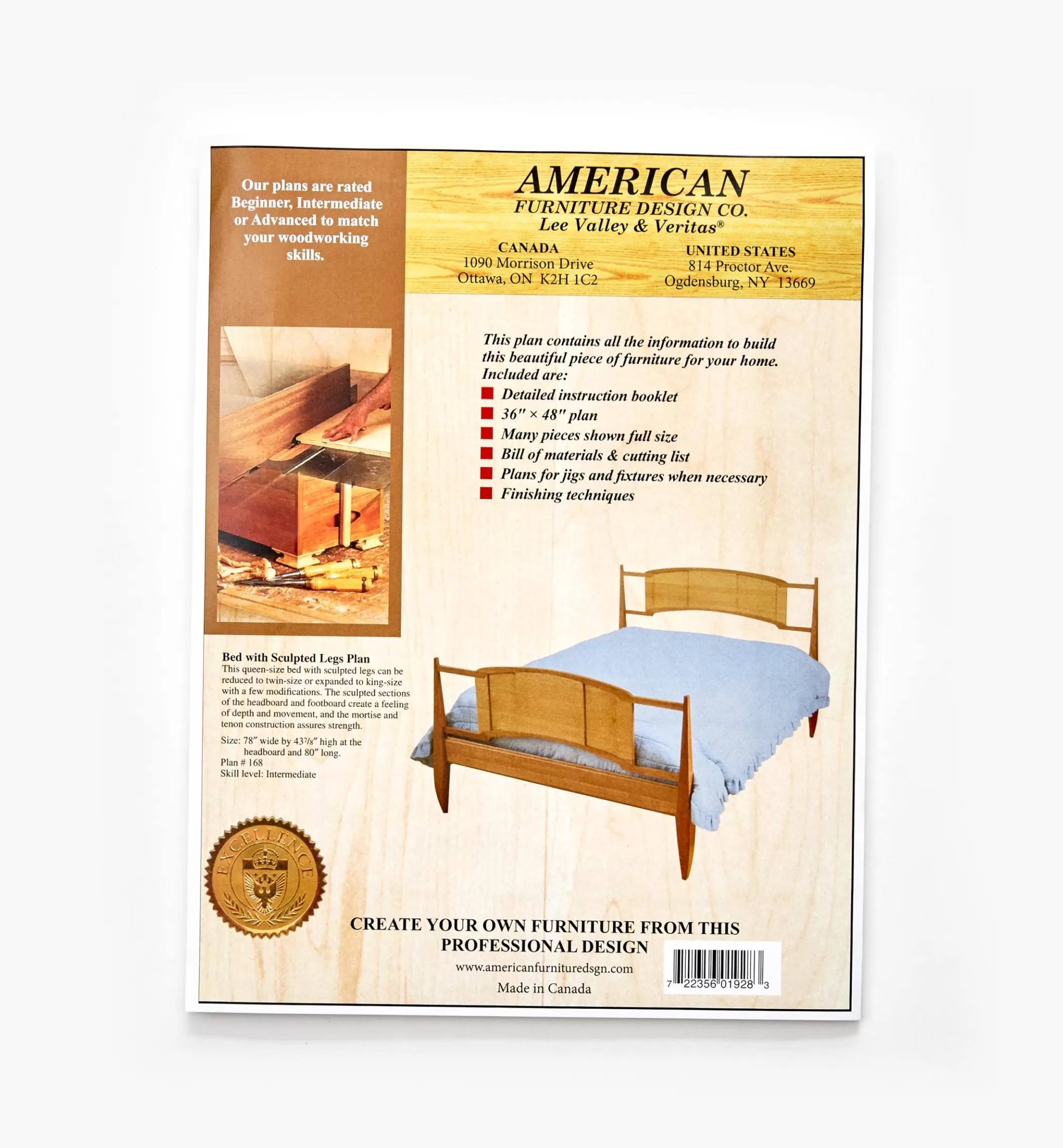 Hot Lee Valley Bed With Sculpted Legs Plan