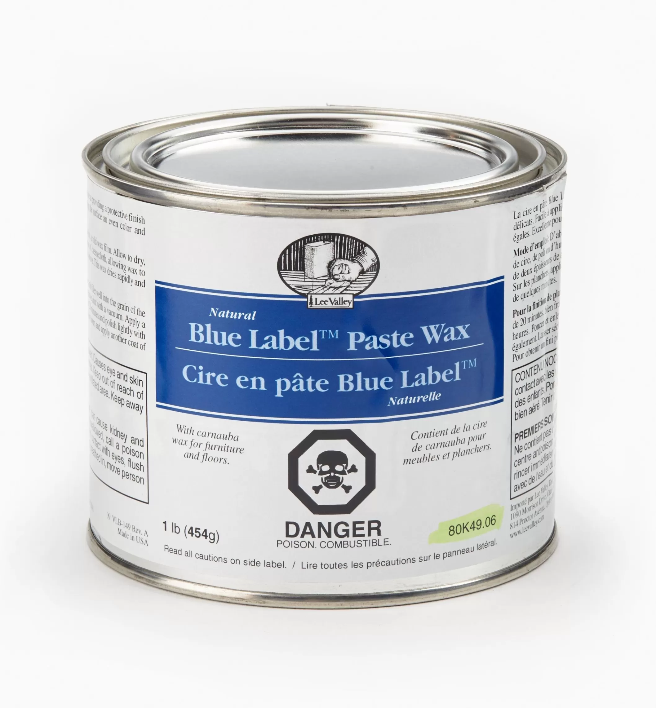 New Lee Valley Blue Label Paste Wax