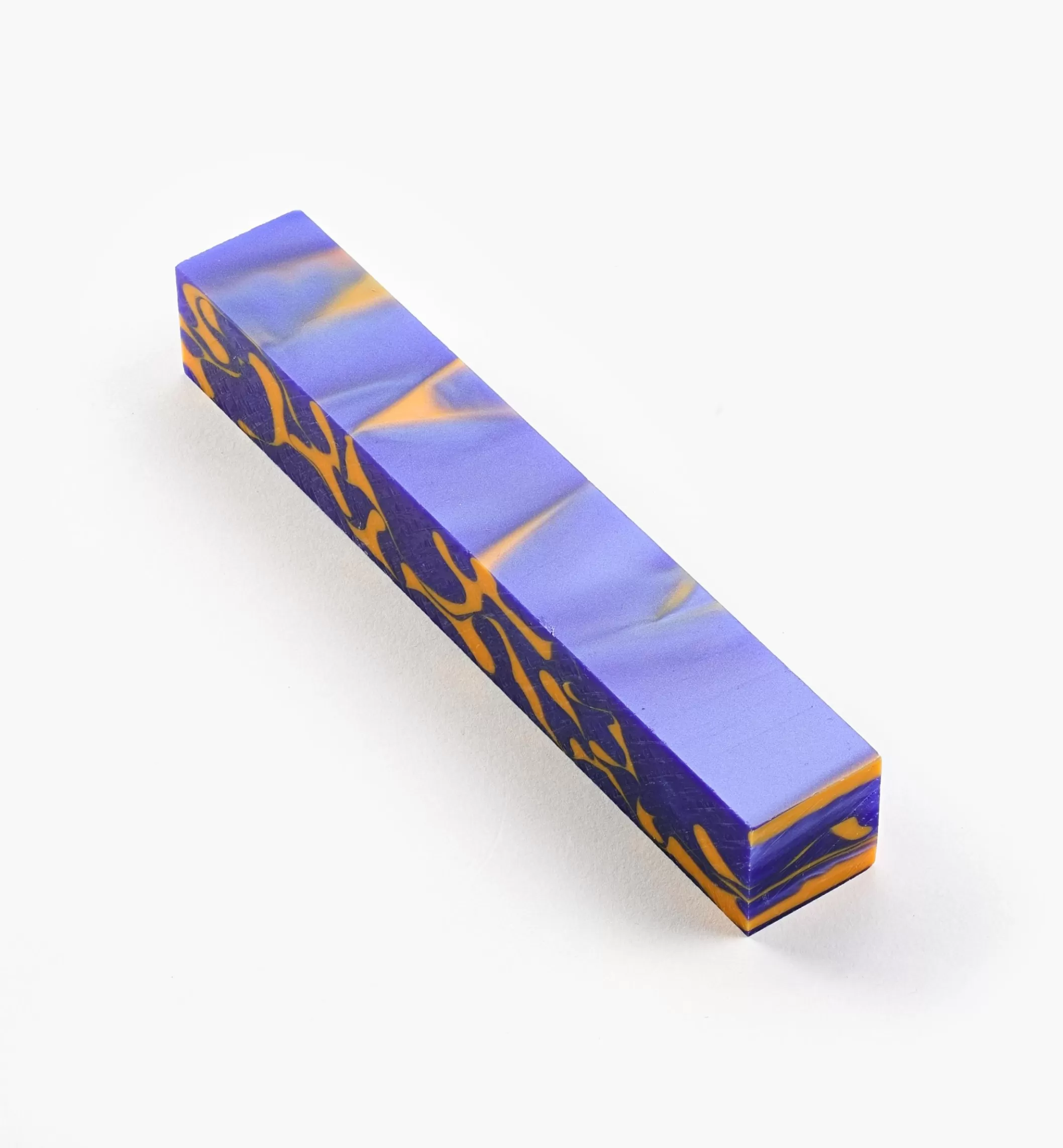 Discount Lee Valley Blue/Orange Swirl Acrylic Acetate Pen Blank