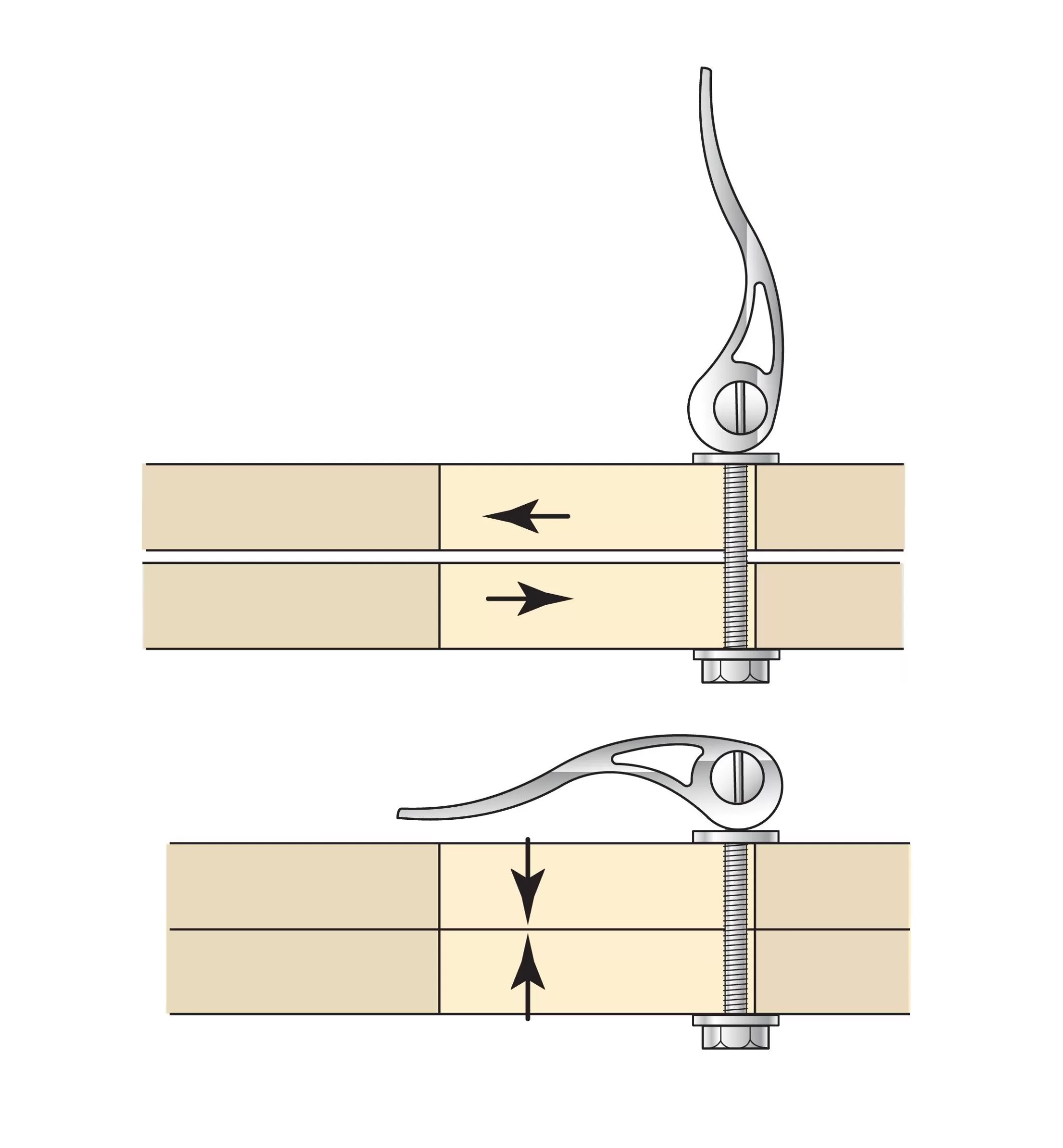 New Lee Valley Cam Clamp Mechanism (1/4-20 Thread)