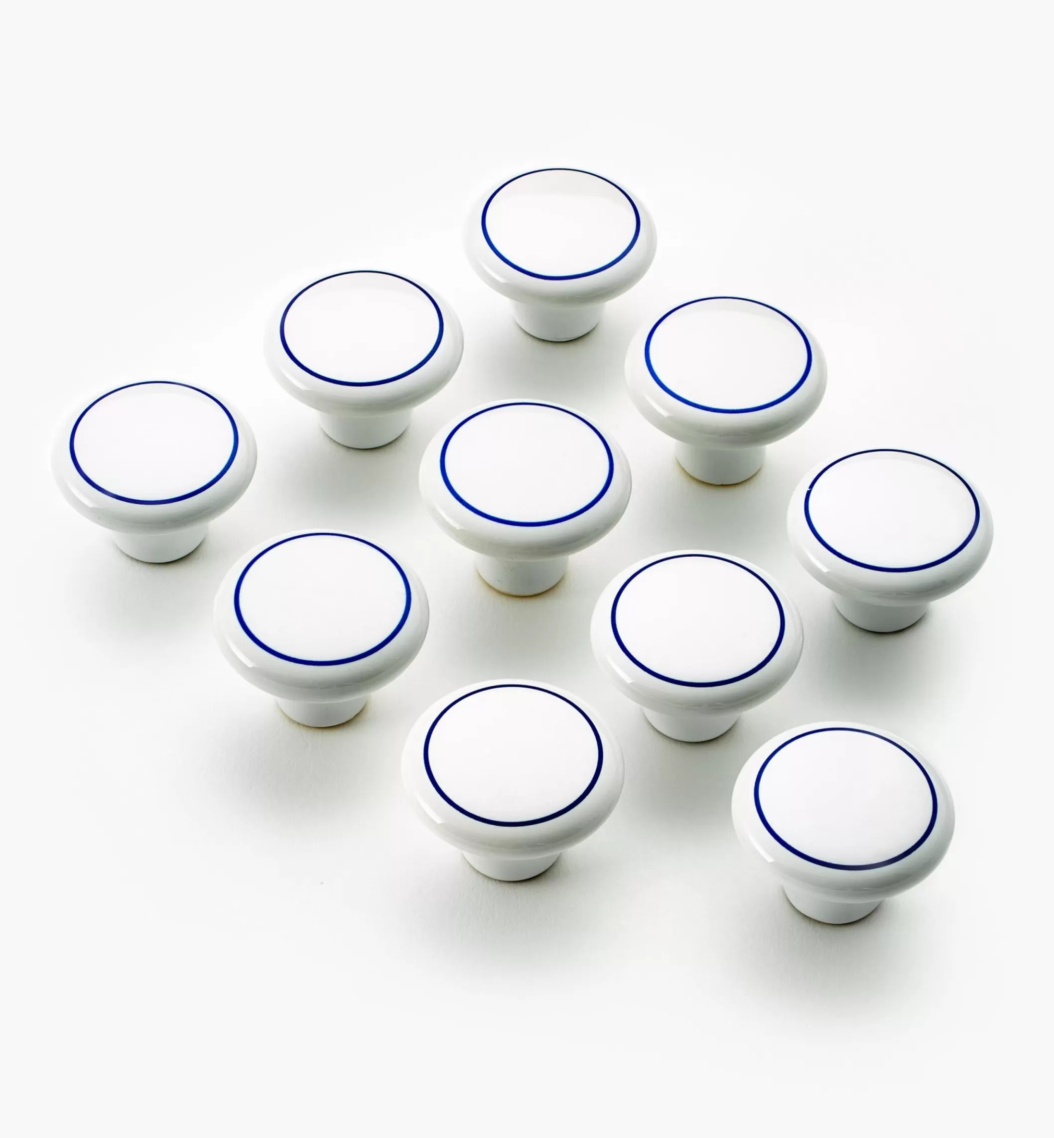 New Lee Valley Ceramic Blue Ring Knob