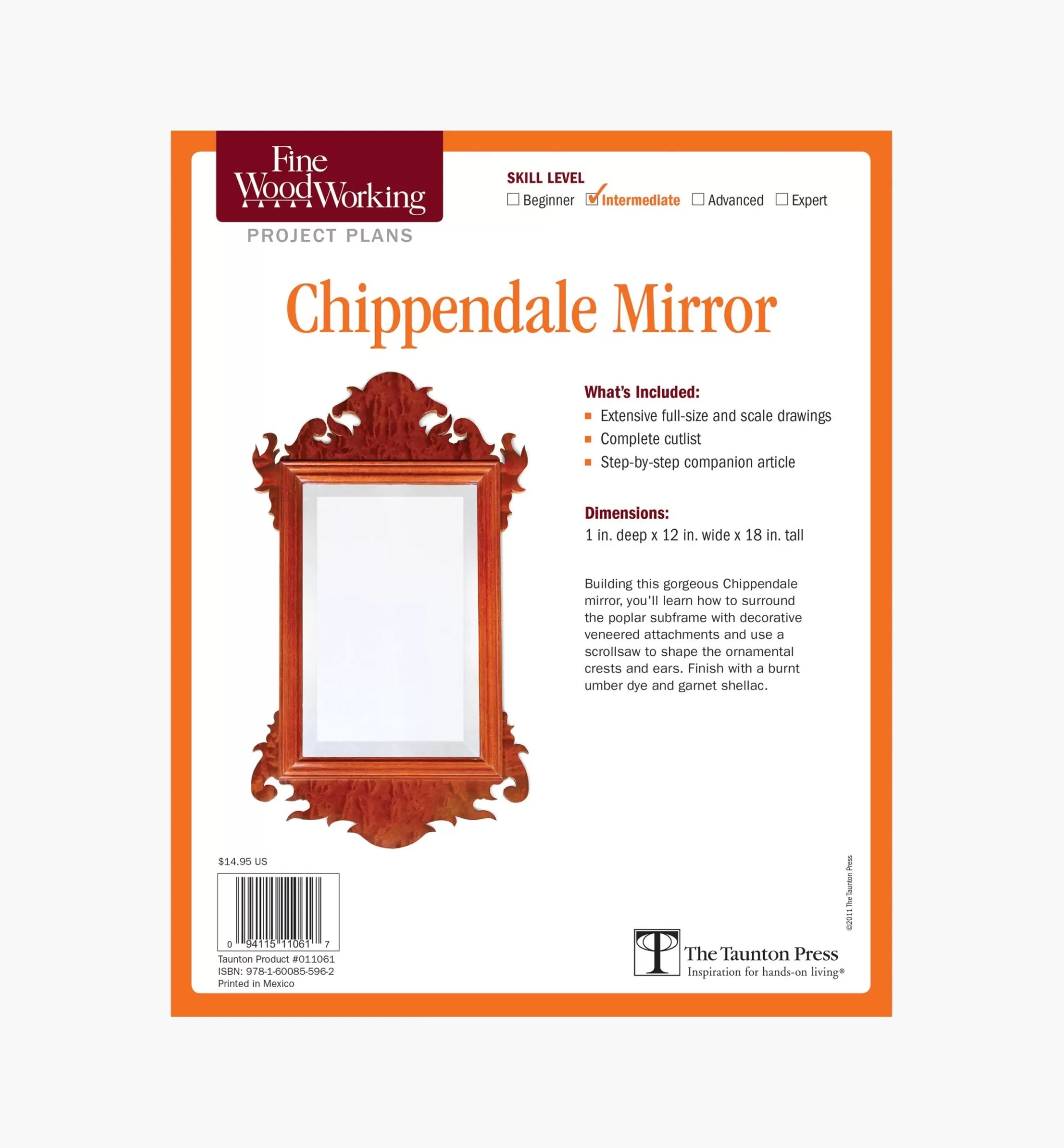 Hot Lee Valley Chippendale Mirror Plan