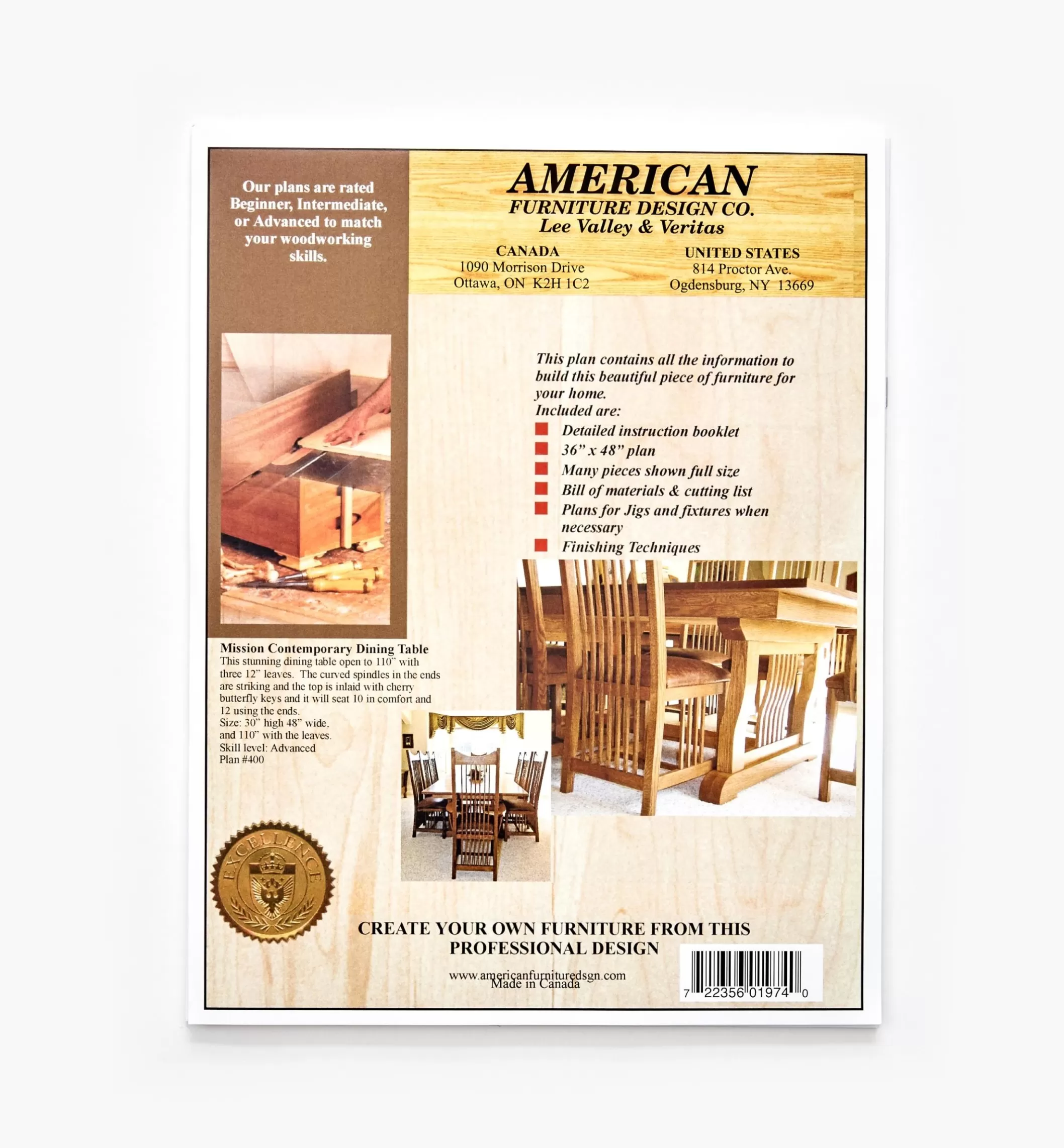 Hot Lee Valley Contemporary Dining Table Plan