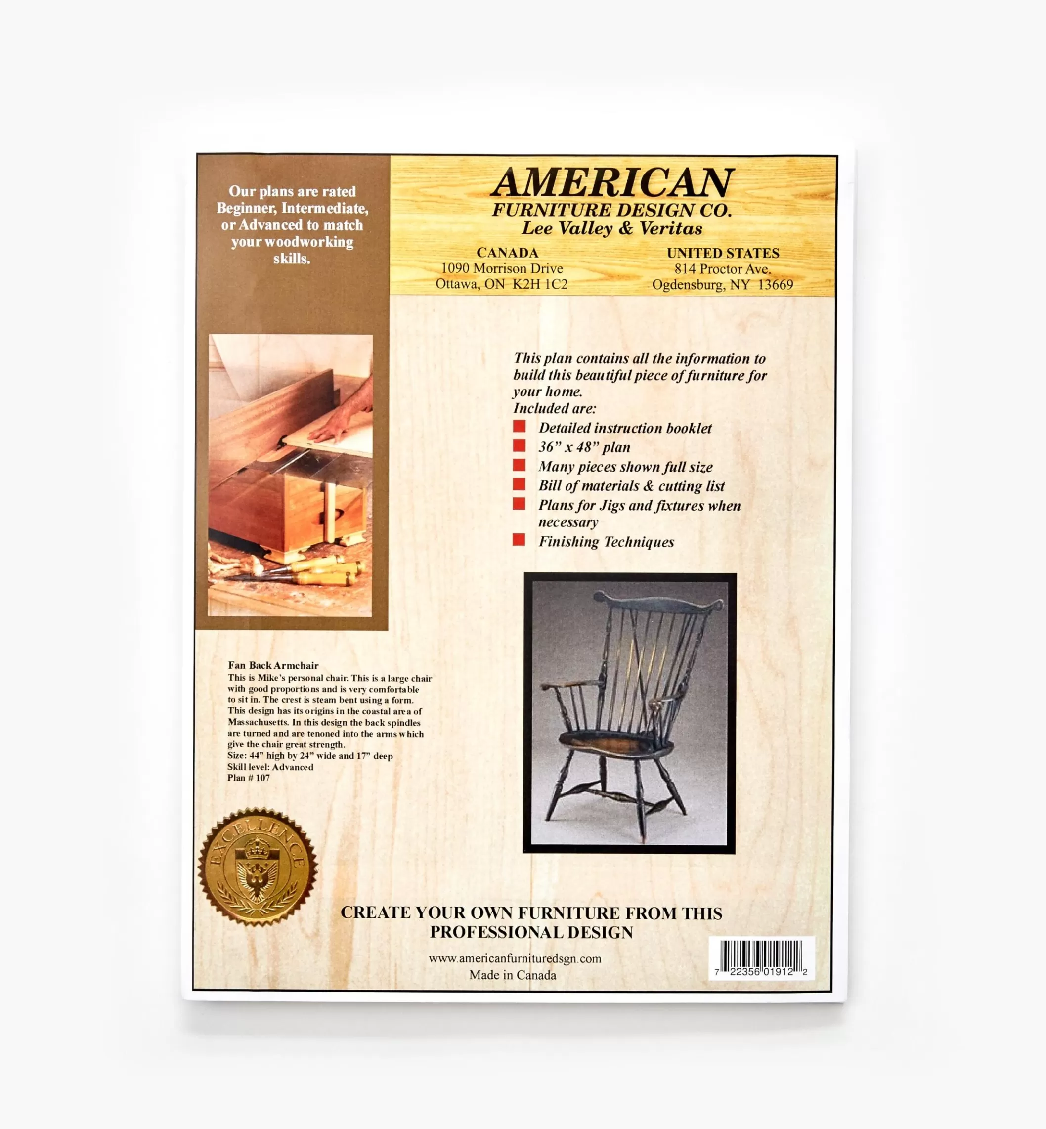 Hot Lee Valley Fan-Back Armchair Plan