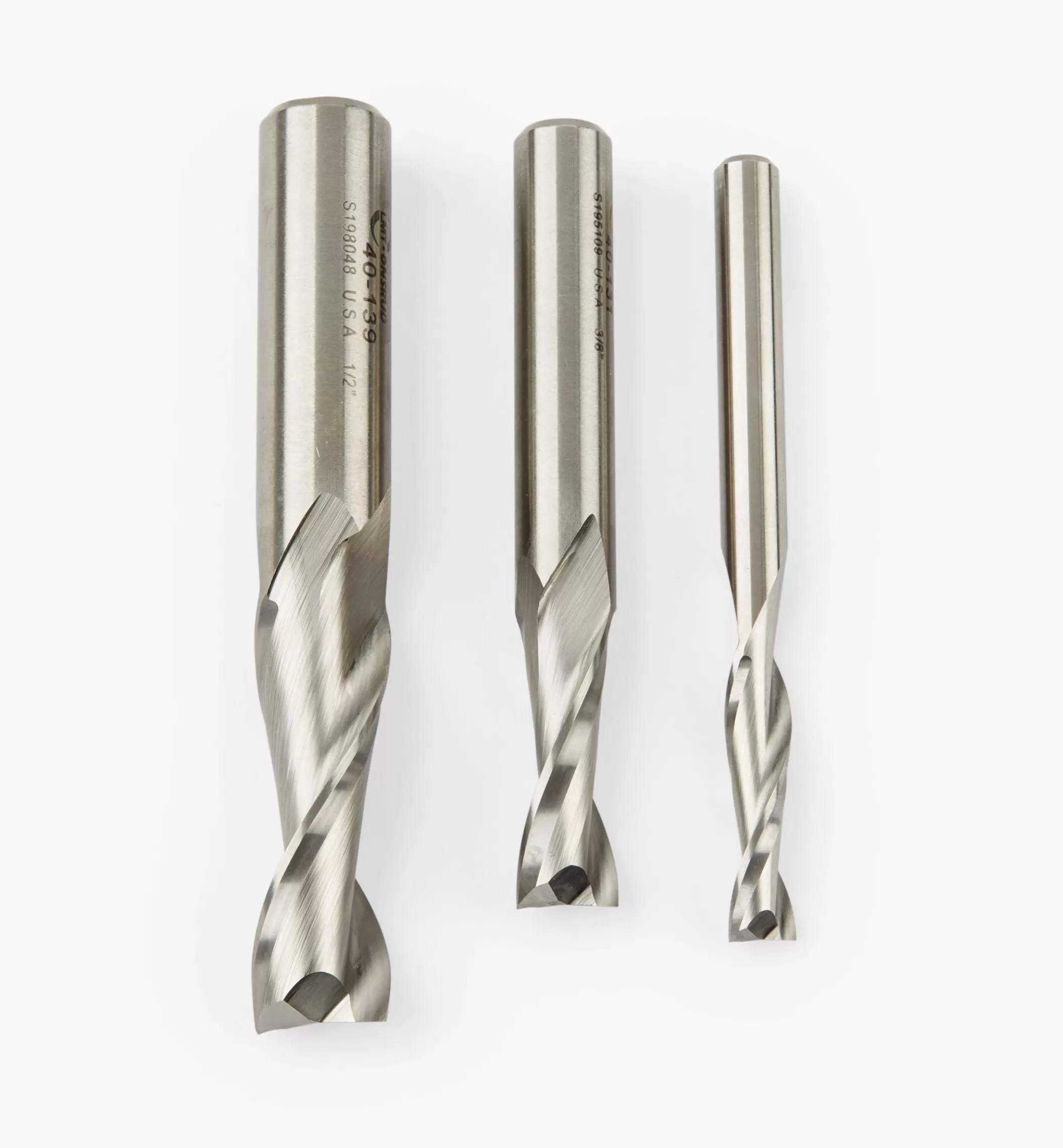 New Lee Valley High-Speed Steel Onsrud Spiral Router Bits