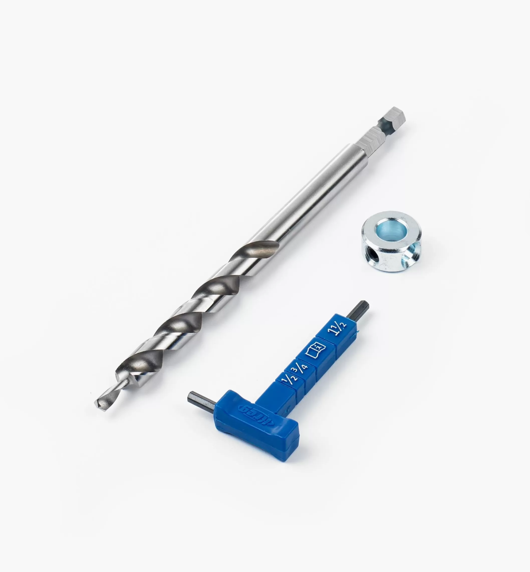 Fashion Lee Valley Kreg Easy-Set Step-Drill Bit, Depth Collar & Thickness Gauge