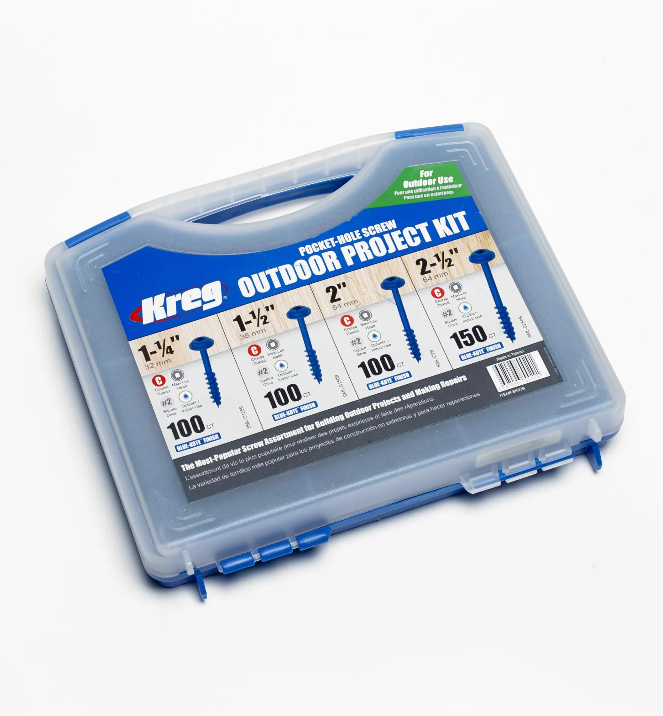 New Lee Valley Kreg Outdoor Pocket-Hole Screw Set