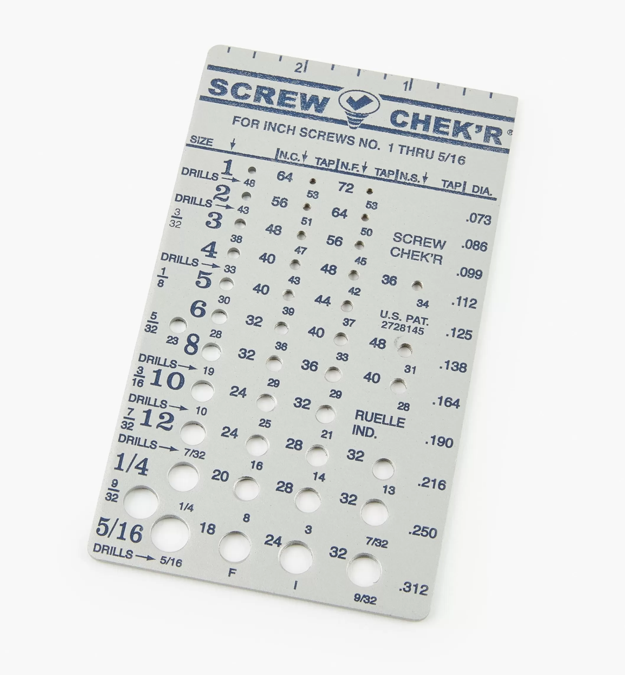 Fashion Lee Valley Machine Screw Gauge
