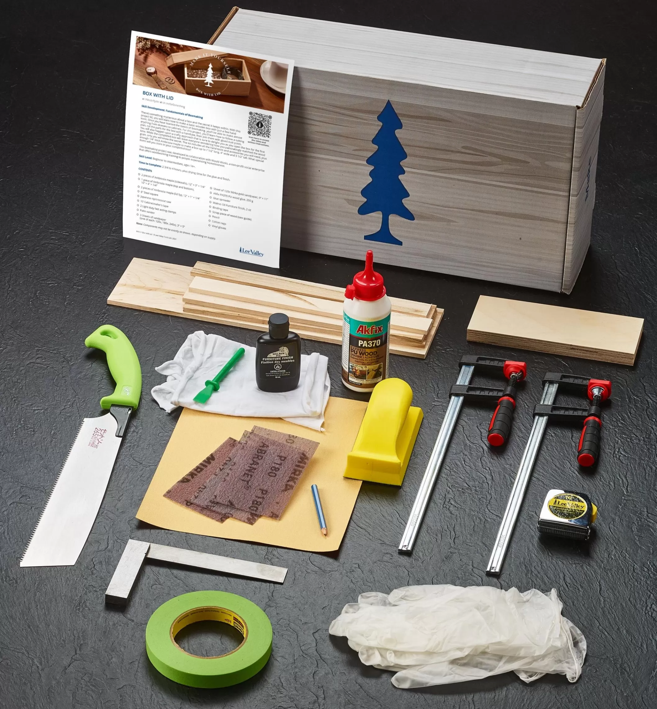 Best Sale Lee Valley Make It Yourself Box With Lid Kit
