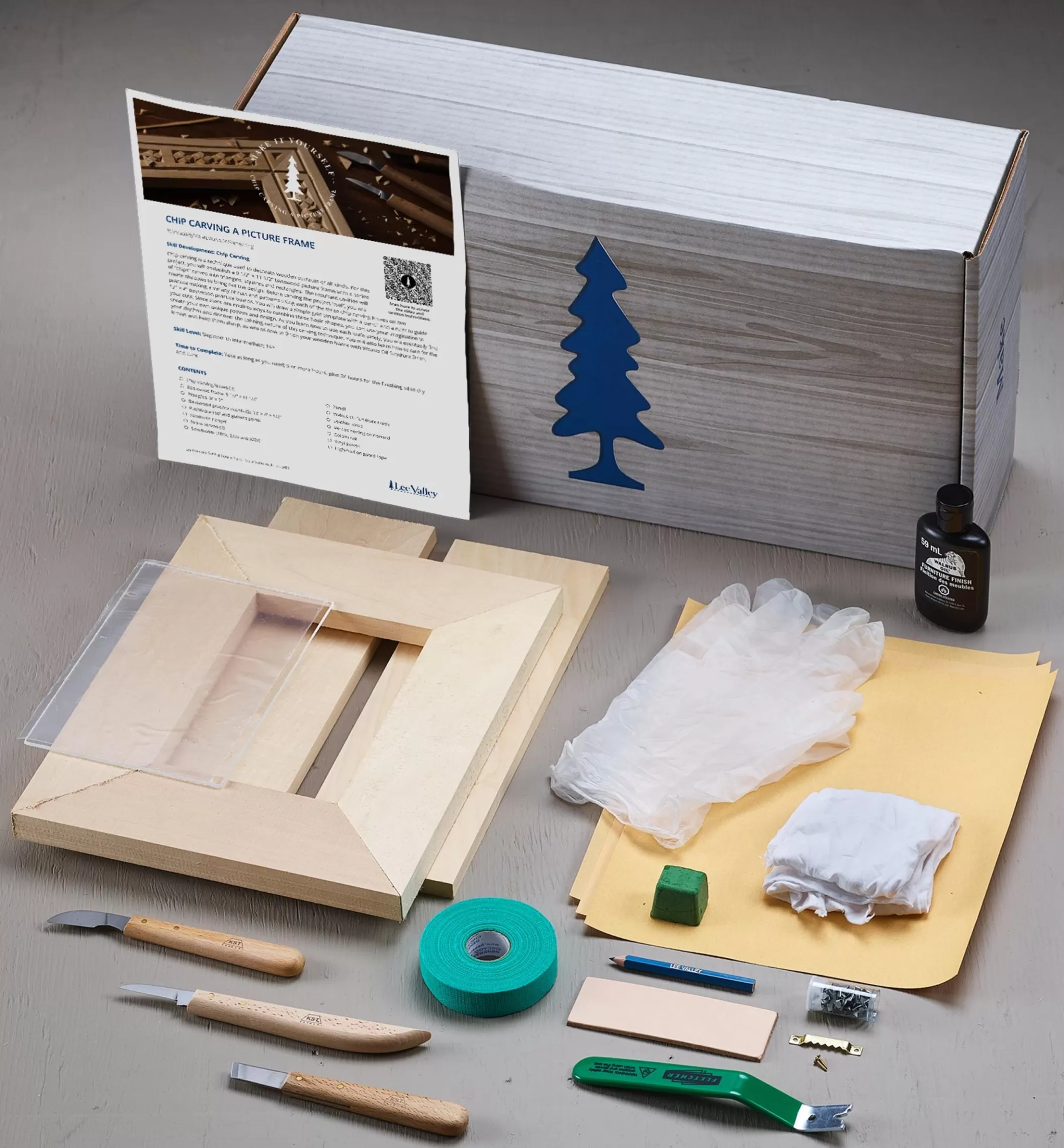 Sale Lee Valley Make It Yourself Chip Carving A Picture Frame Kit