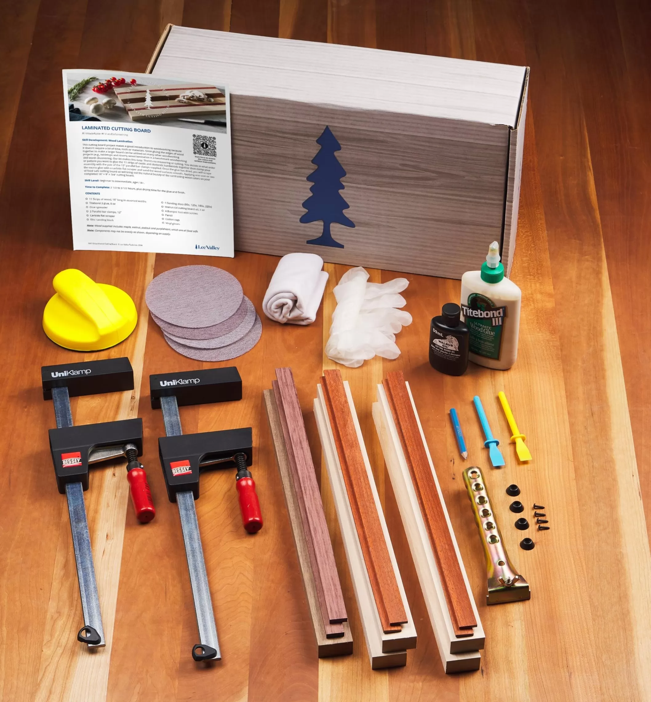 New Lee Valley Make It Yourself Laminated Cutting Board Kit