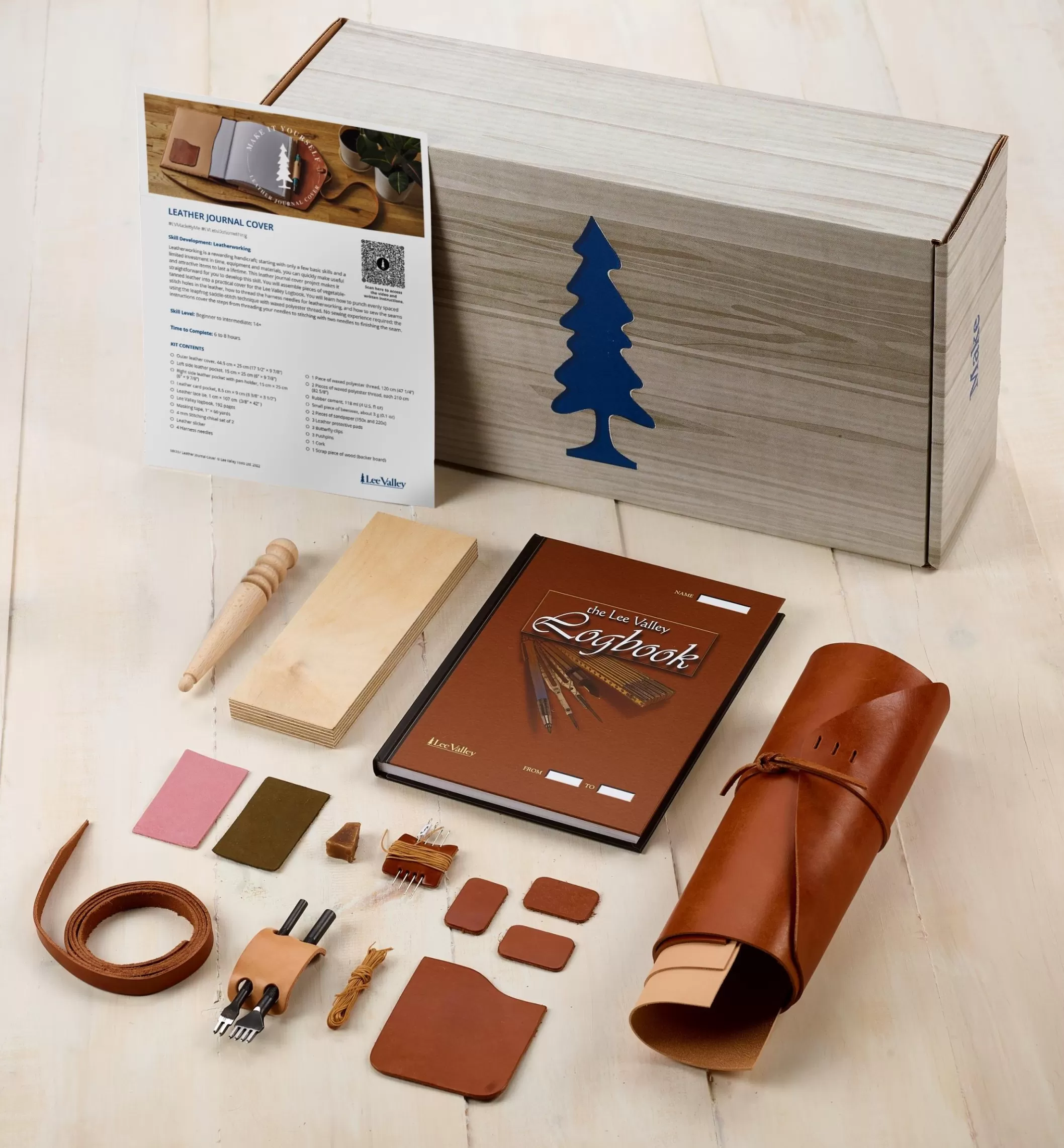 New Lee Valley Make It Yourself Leather Journal Cover Kit