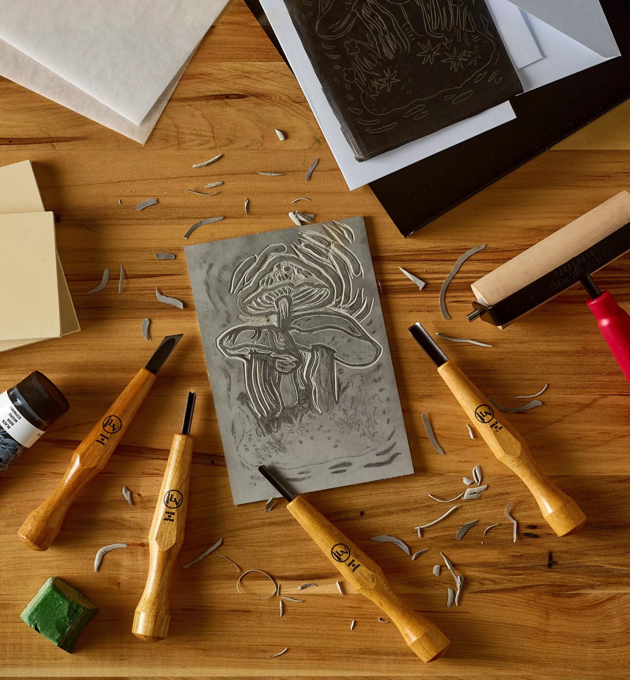 Cheap Lee Valley Make It Yourself Linocut Printmaking Kit