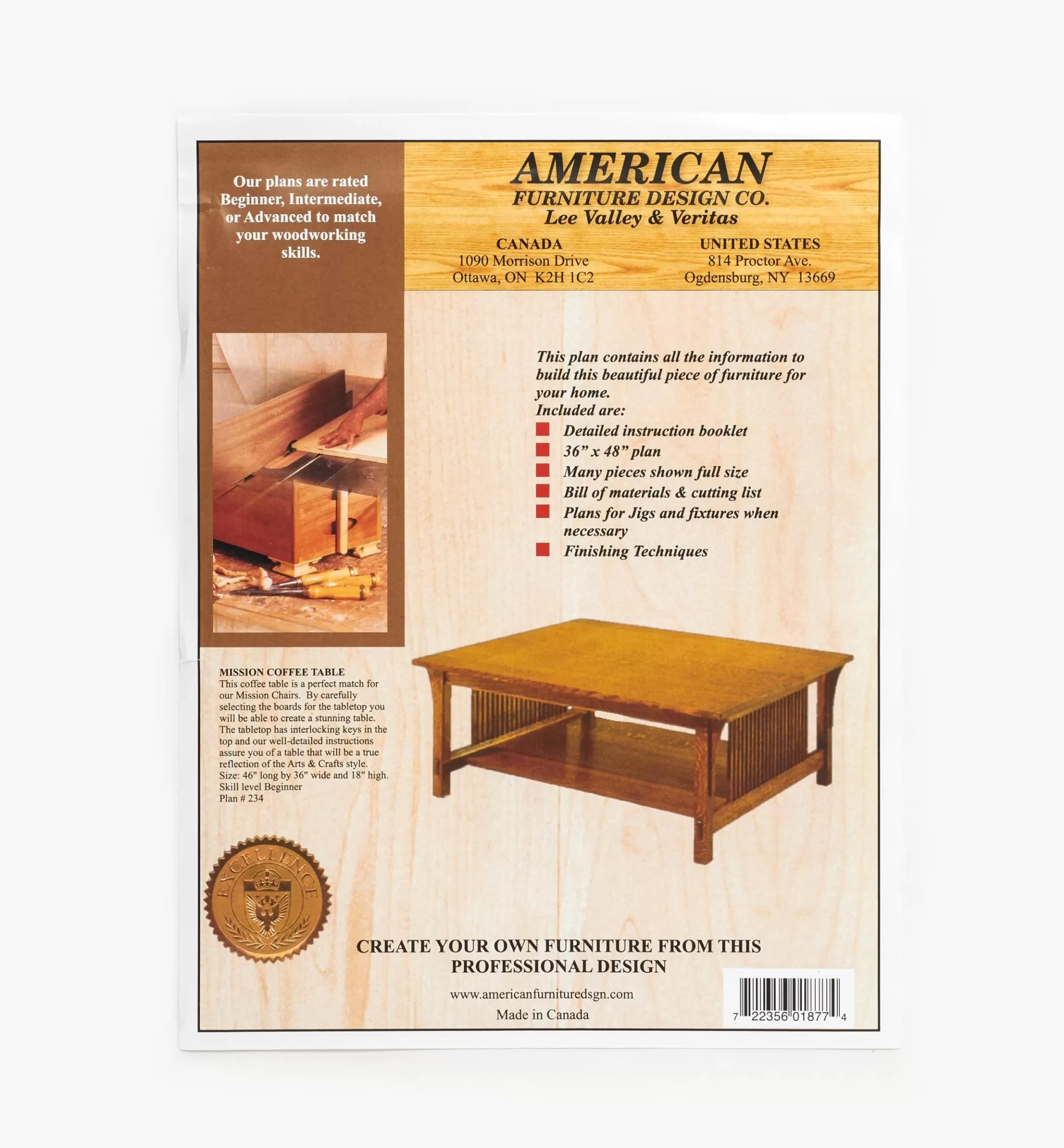 Flash Sale Lee Valley Mission Coffee Table Plan