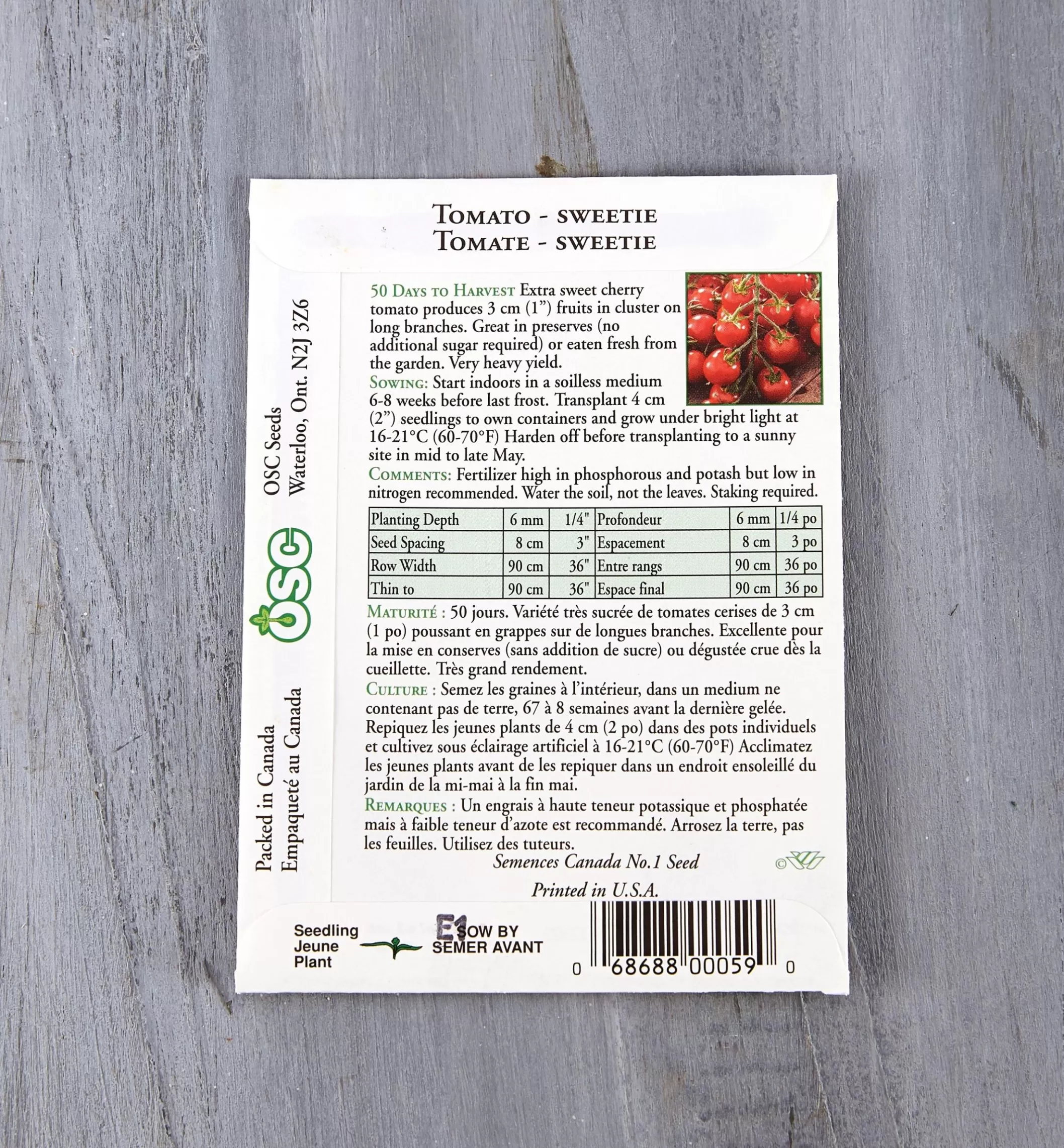 Best Lee Valley OSC Tomato Seed Packets