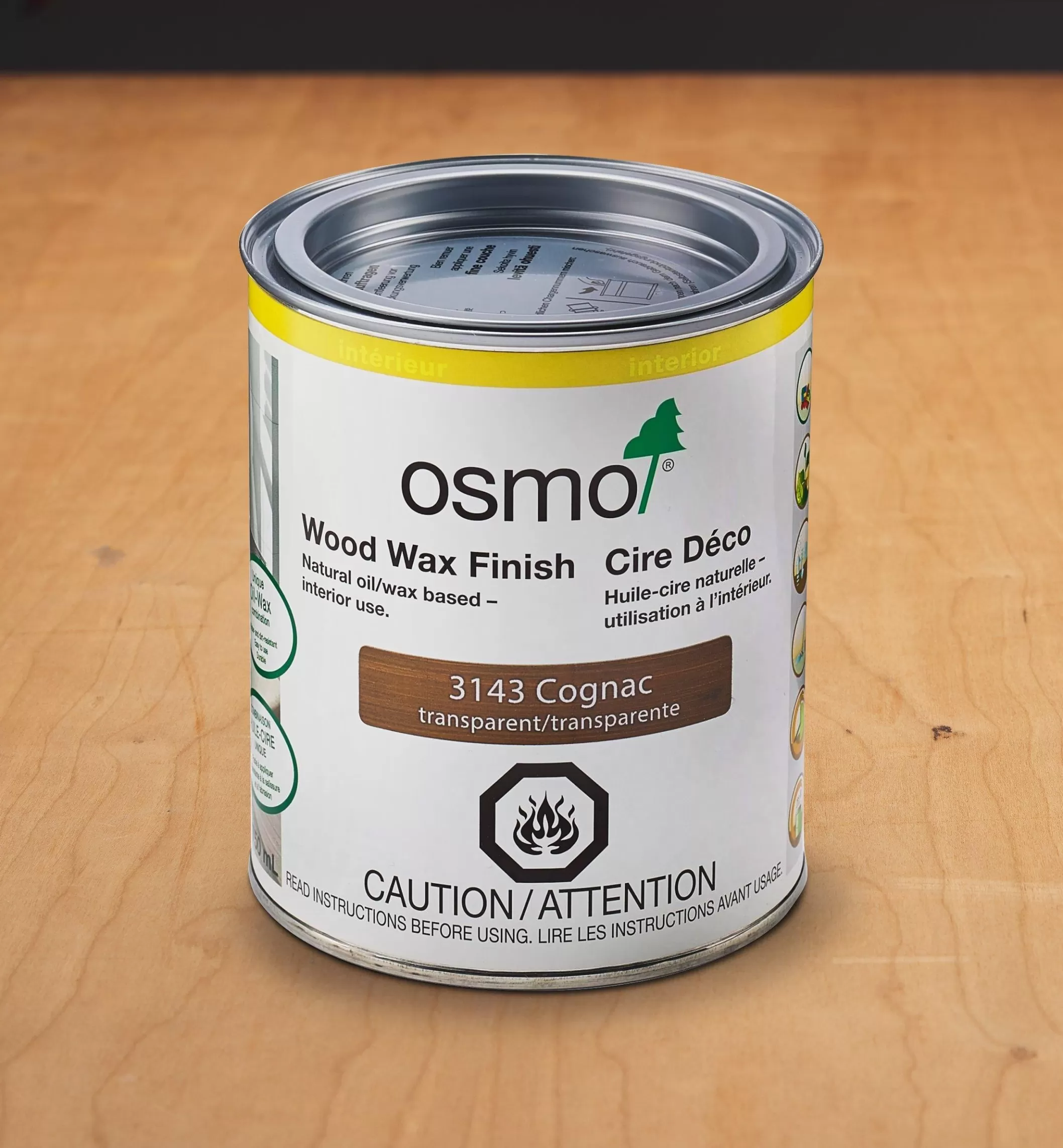 Clearance Lee Valley Osmo Cognac Wood Wax Finish