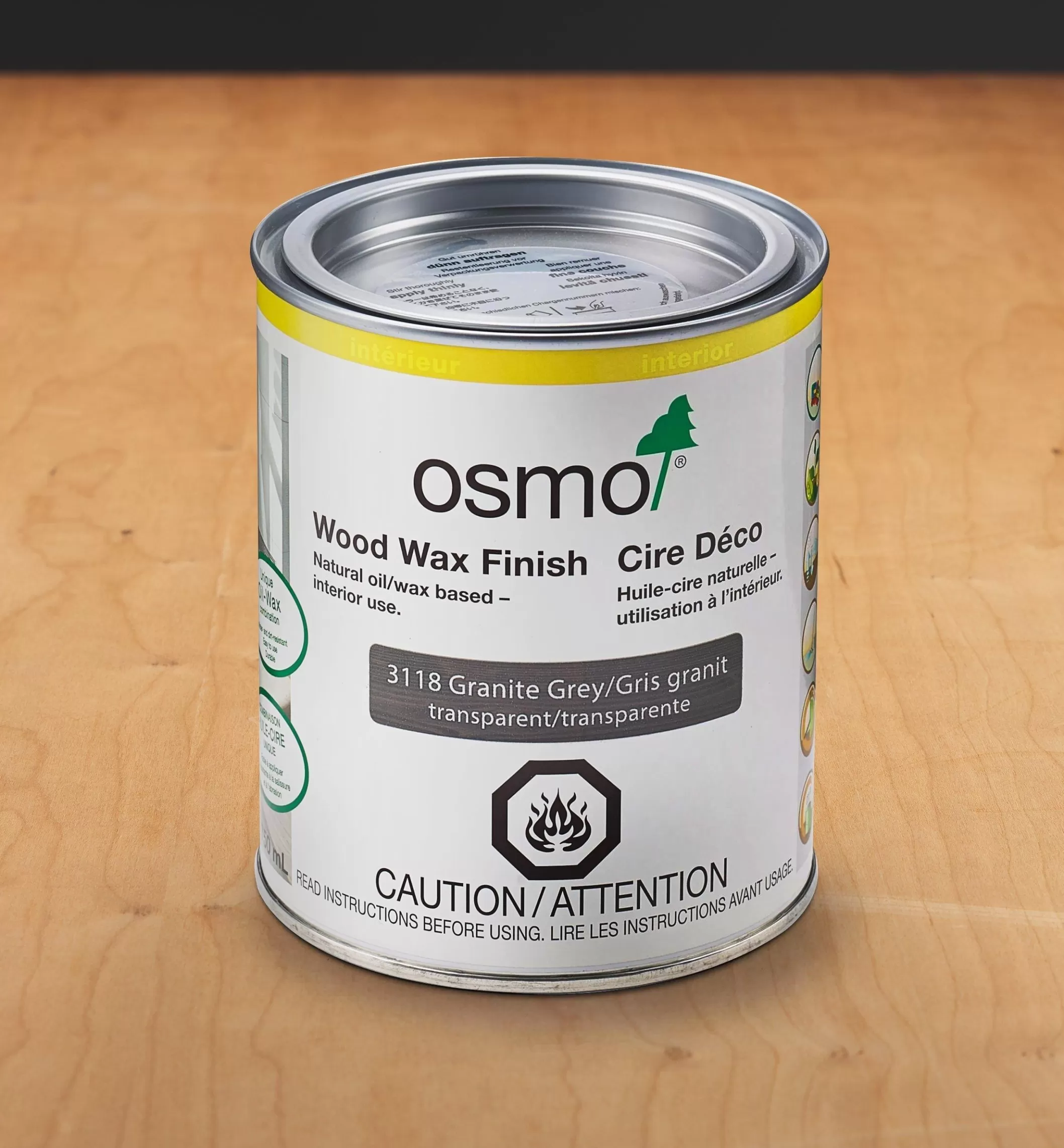 Flash Sale Lee Valley Osmo Granite Gray Wood Wax Finish