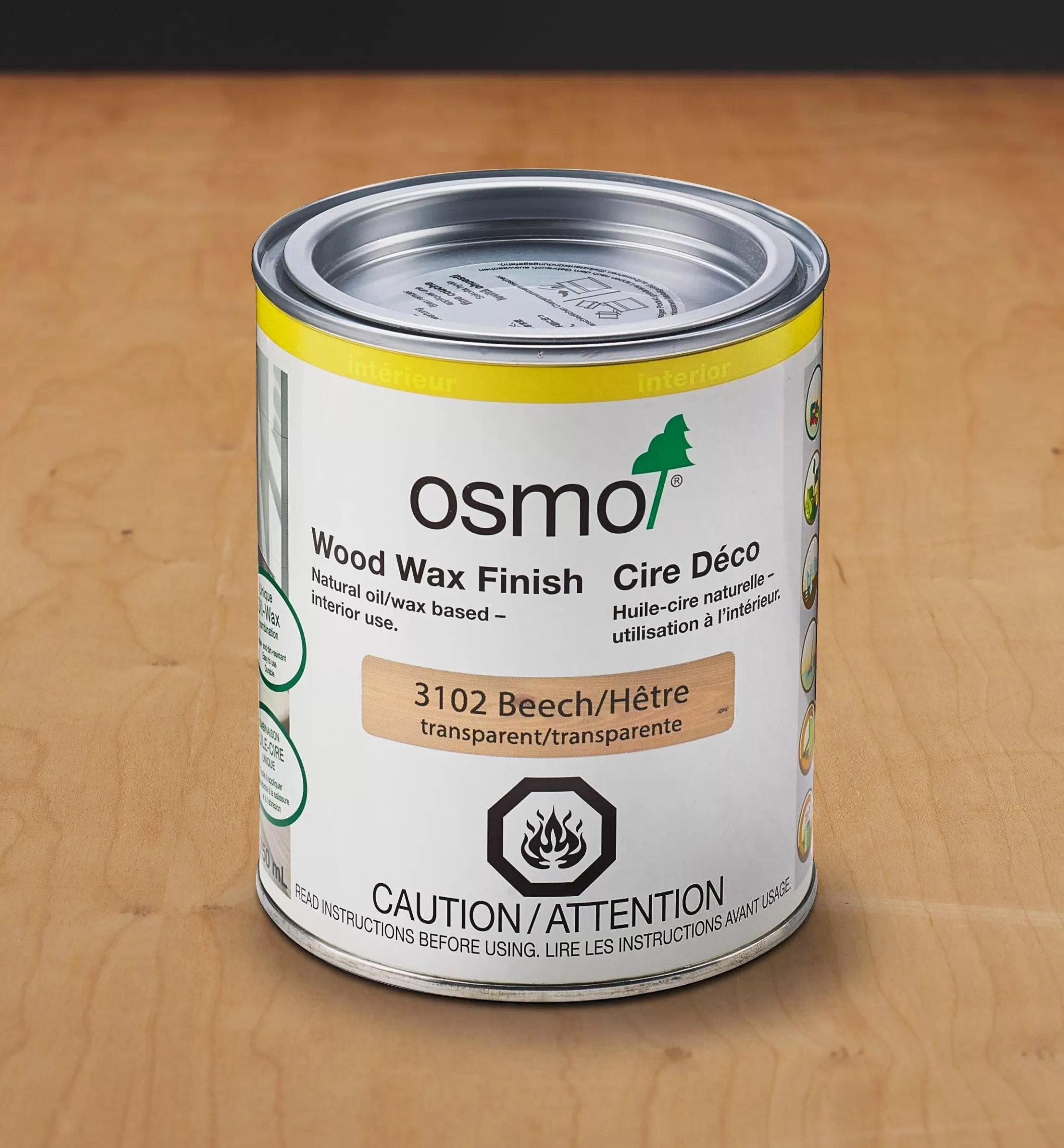 Sale Lee Valley Osmo Lightly Steamed Beech Wood Wax Finish