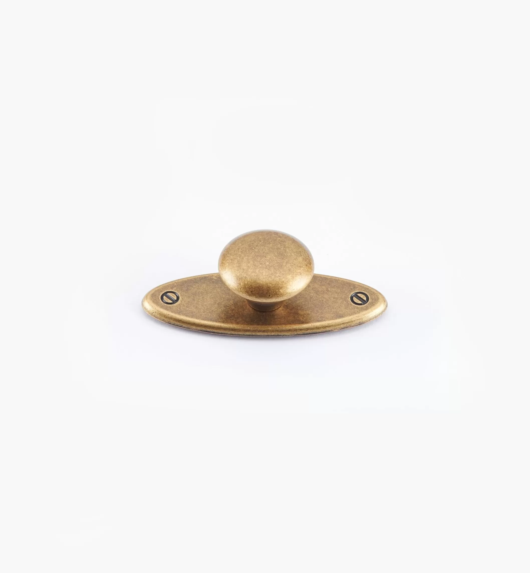 Outlet Lee Valley Oval Plate Knob With Escutcheon