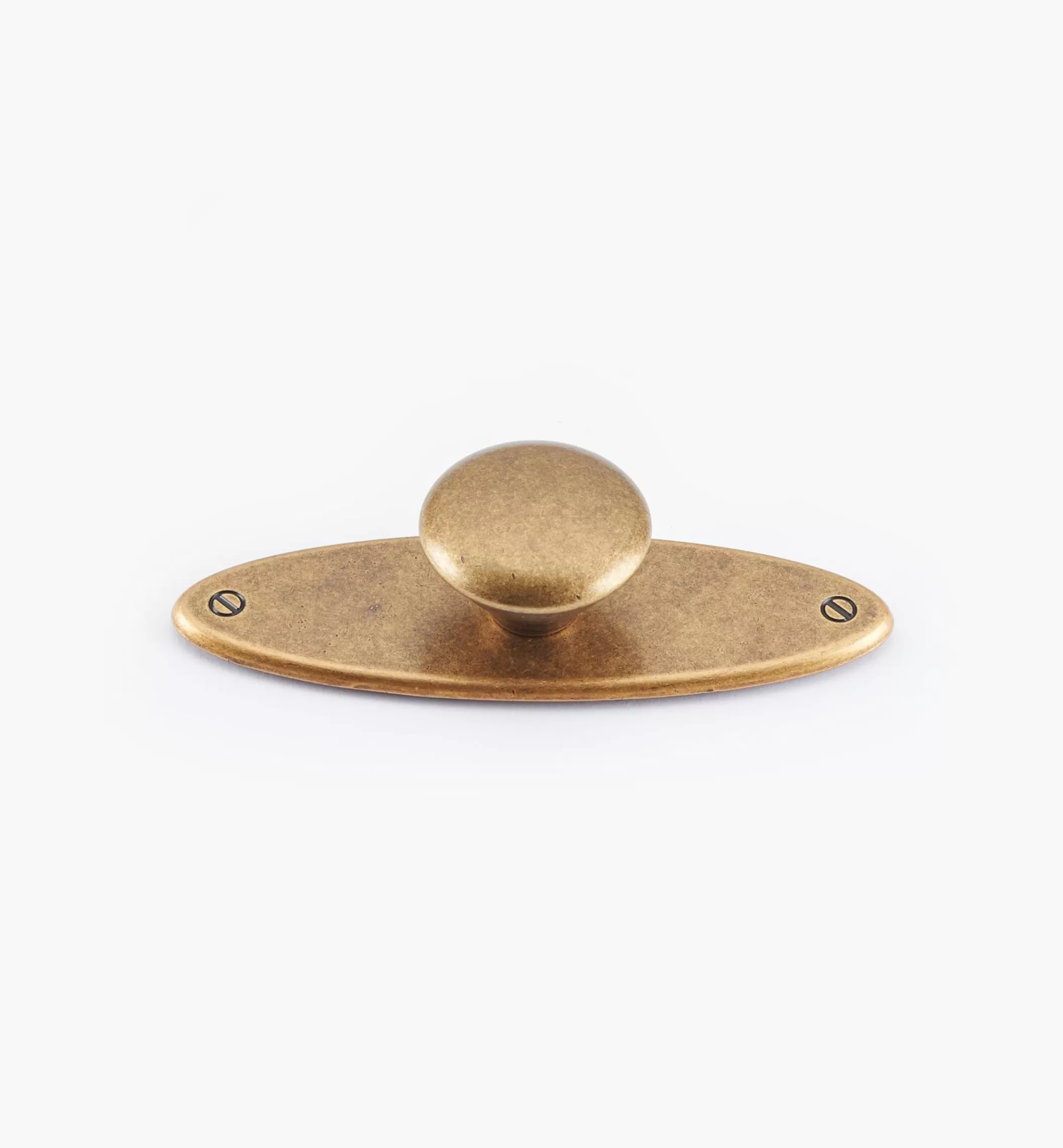 Outlet Lee Valley Oval Plate Knob With Escutcheon