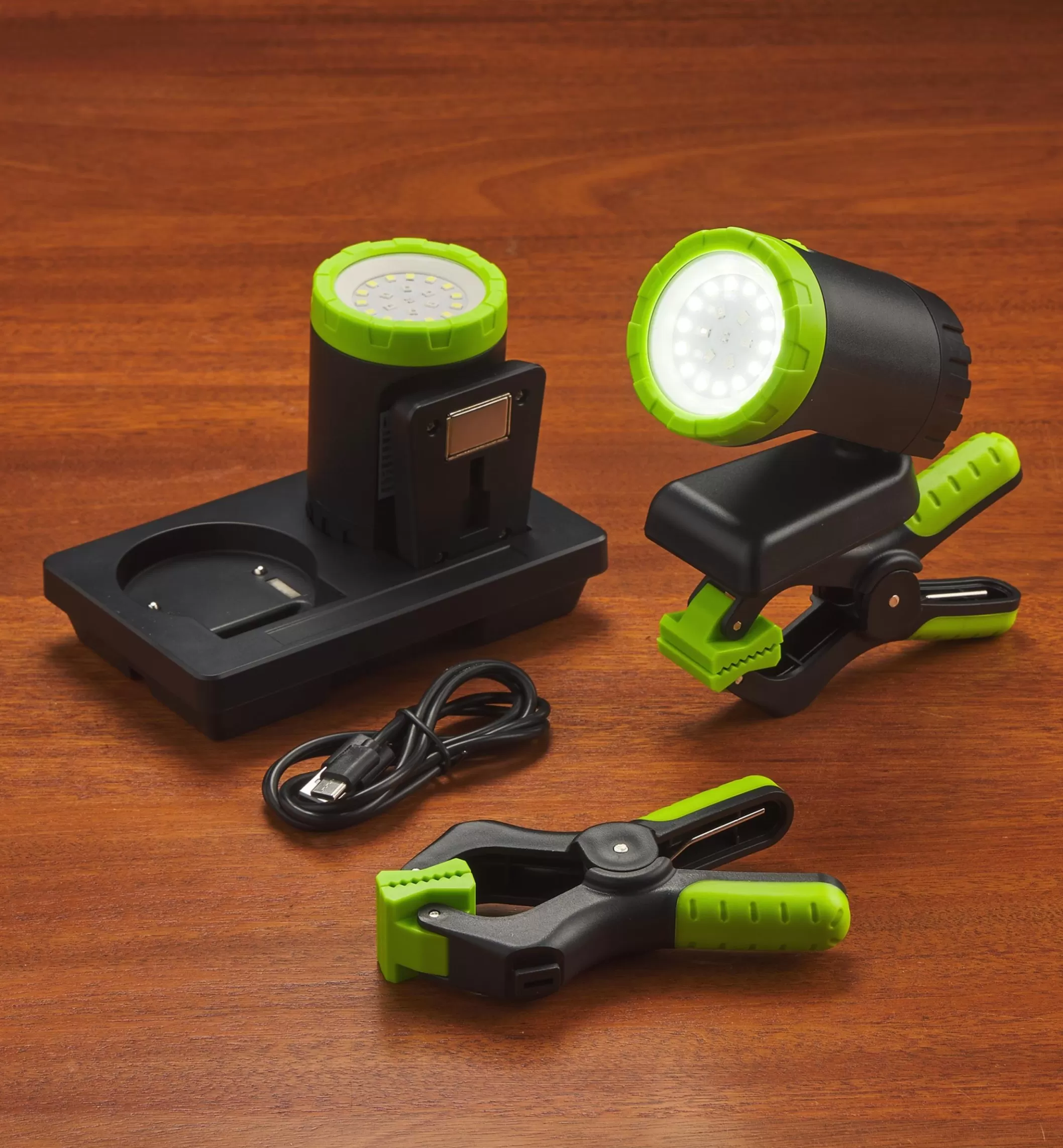 Hot Lee Valley Pair Of Rechargeable Clip Lights