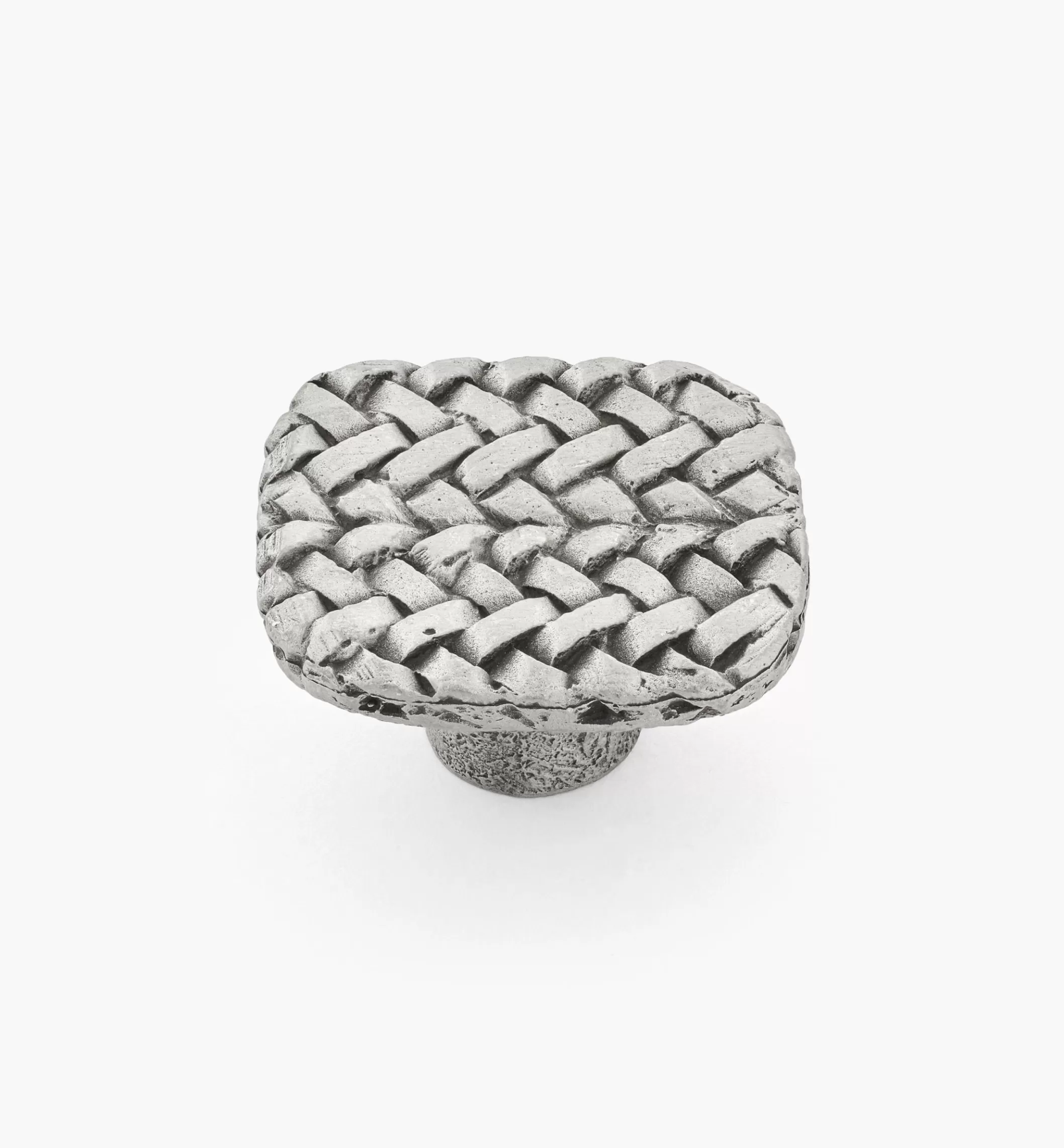 Online Lee Valley Pewter Herringbone Weave Knob