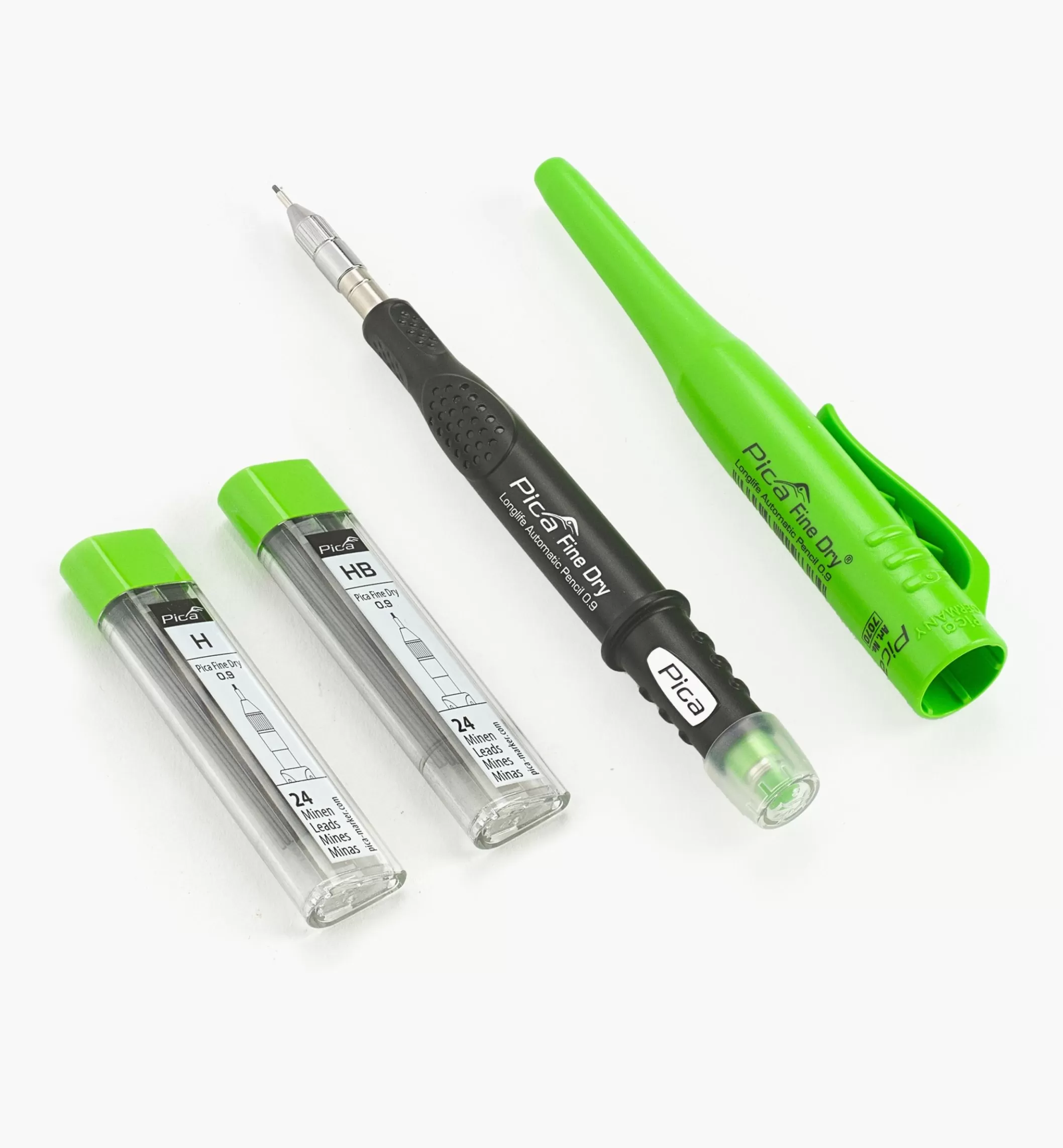 Outlet Lee Valley Pica Fine Dry 0.9mm Mechanical Pencil & 48 HB/H Leads Set