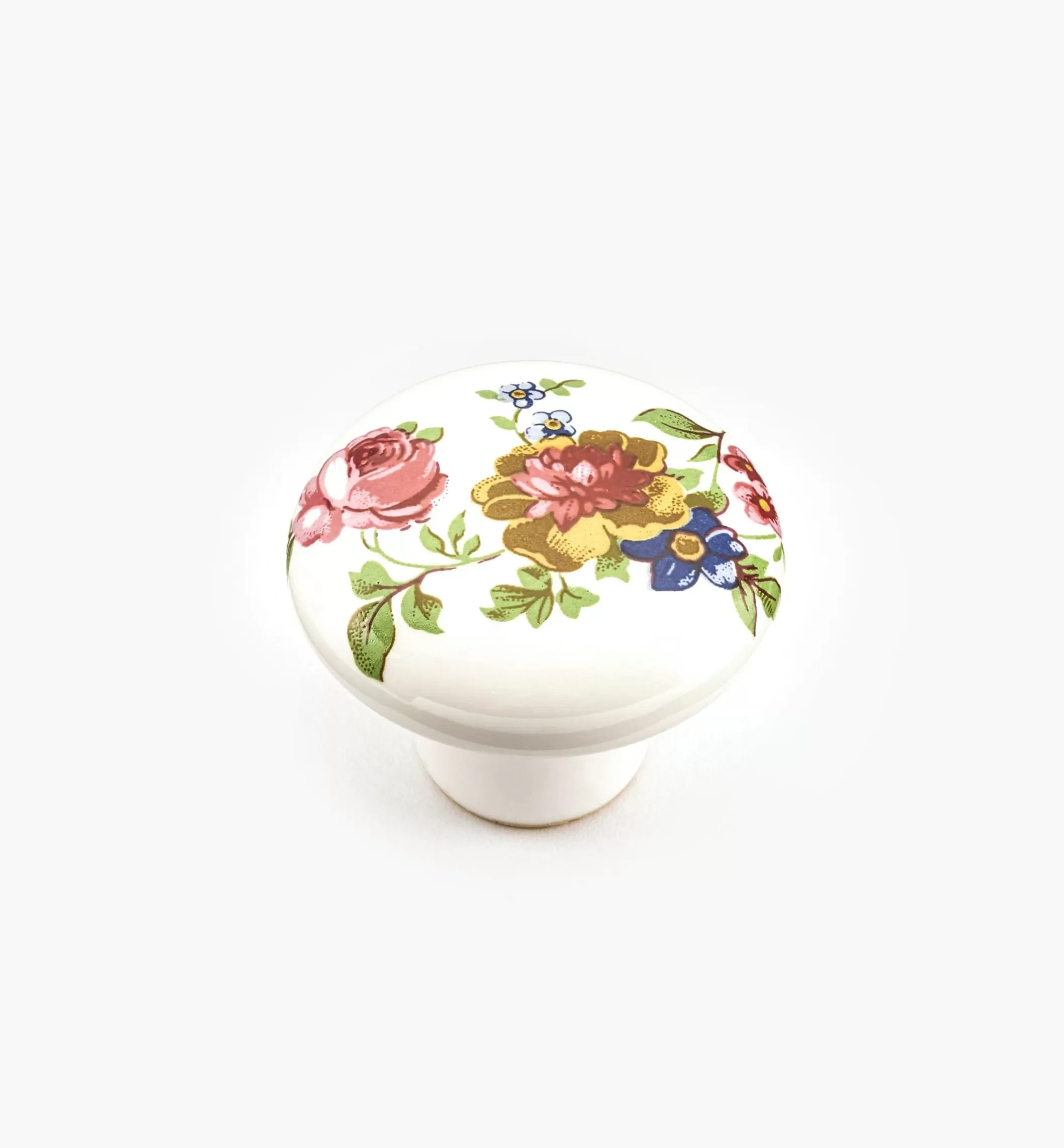 Online Lee Valley Red/Blue Floral Ceramic Knobs