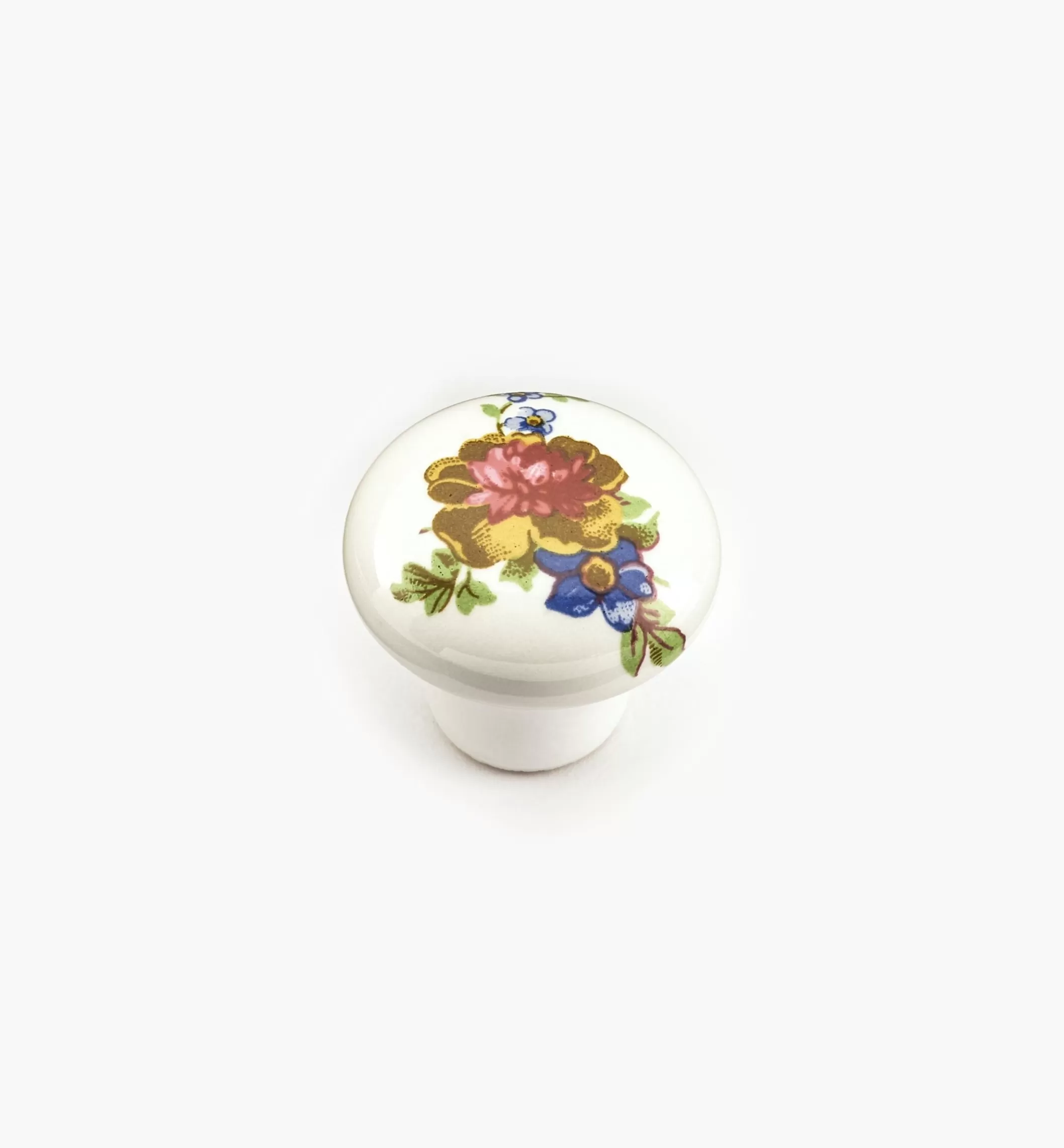 Online Lee Valley Red/Blue Floral Ceramic Knobs