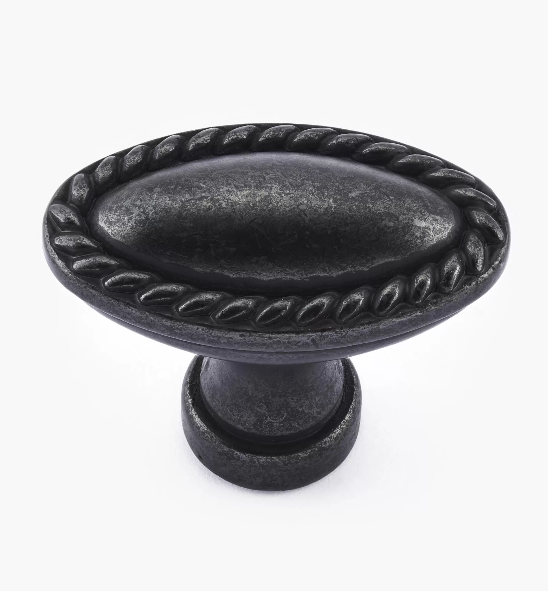 Fashion Lee Valley Rope-Edge Oval Knob
