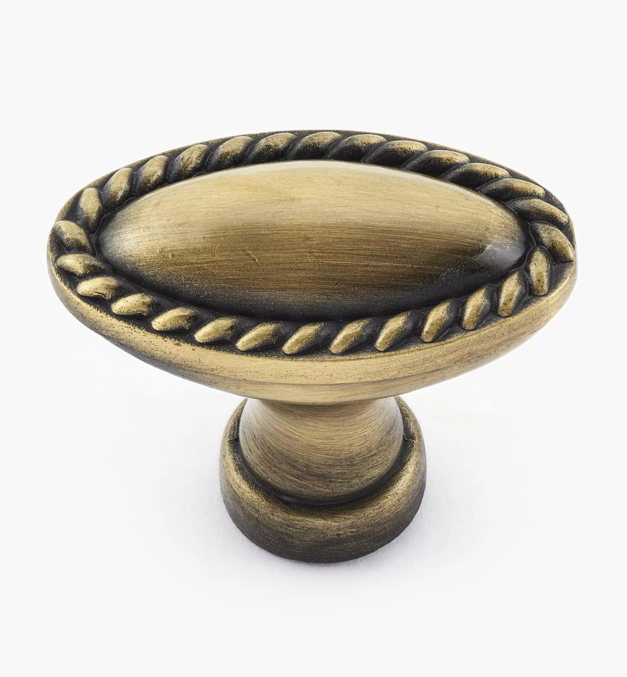 Fashion Lee Valley Rope-Edge Oval Knob