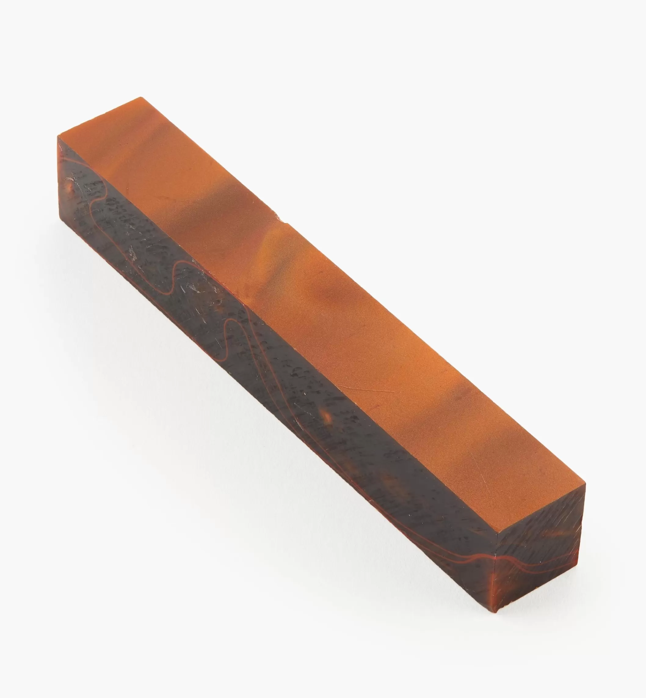 Sale Lee Valley Rust & Black Acrylic Acetate Pen Blank