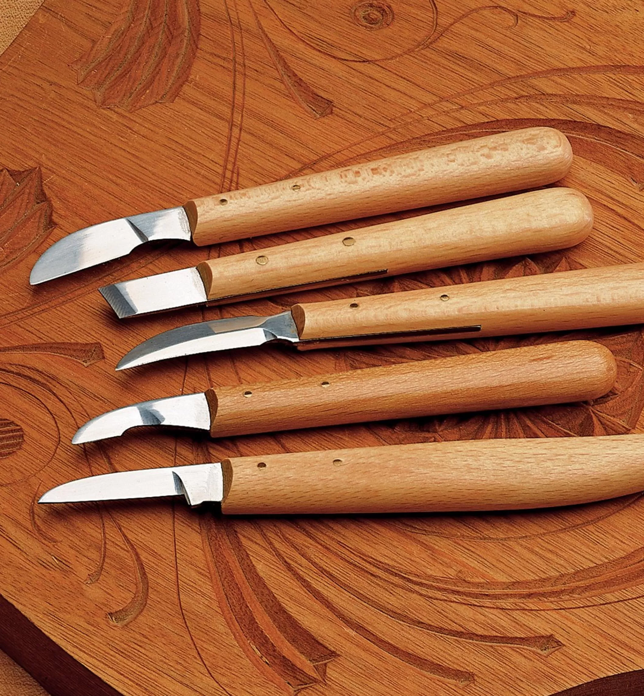 Cheap Lee Valley Set Of 5 German Chip Carving Knives