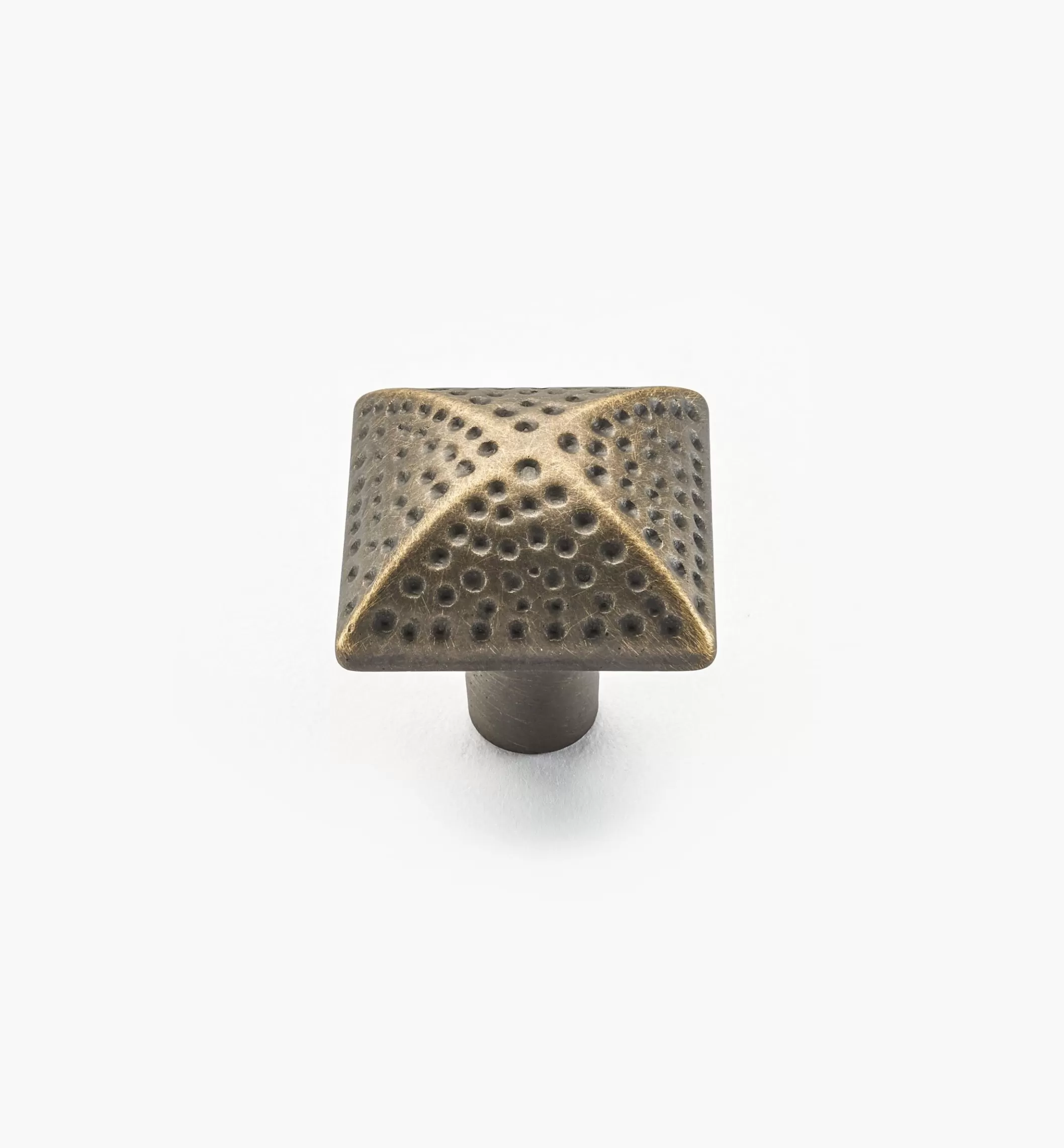 Hot Lee Valley Solid Brass Dimpled Square Knob