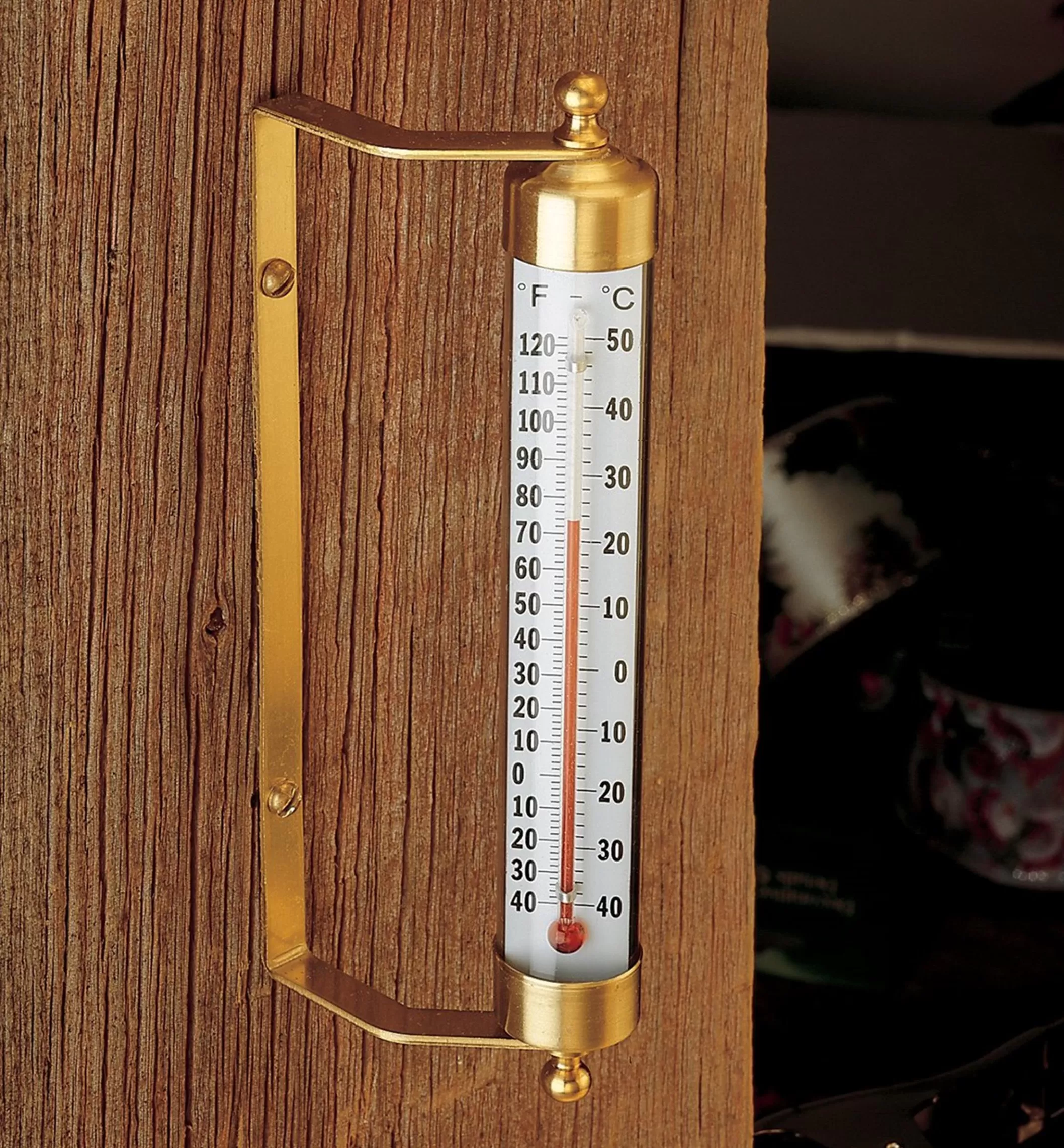 Shop Lee Valley Solid Brass Thermometer