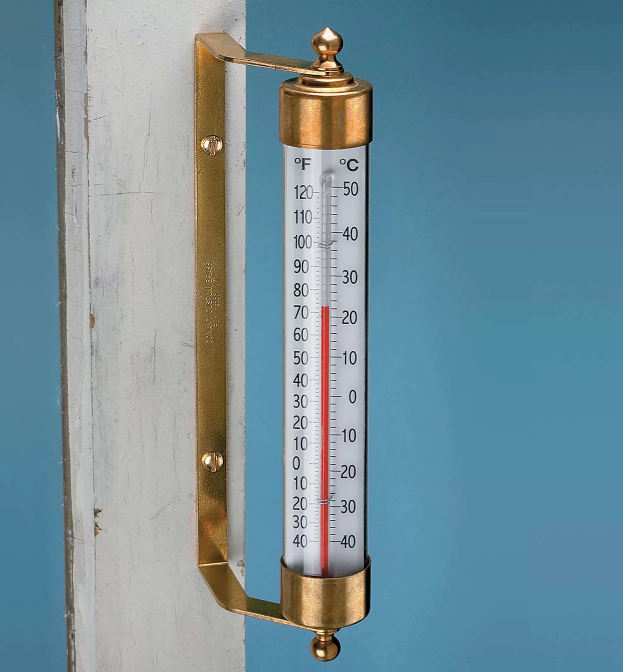 Shop Lee Valley Solid Brass Thermometer
